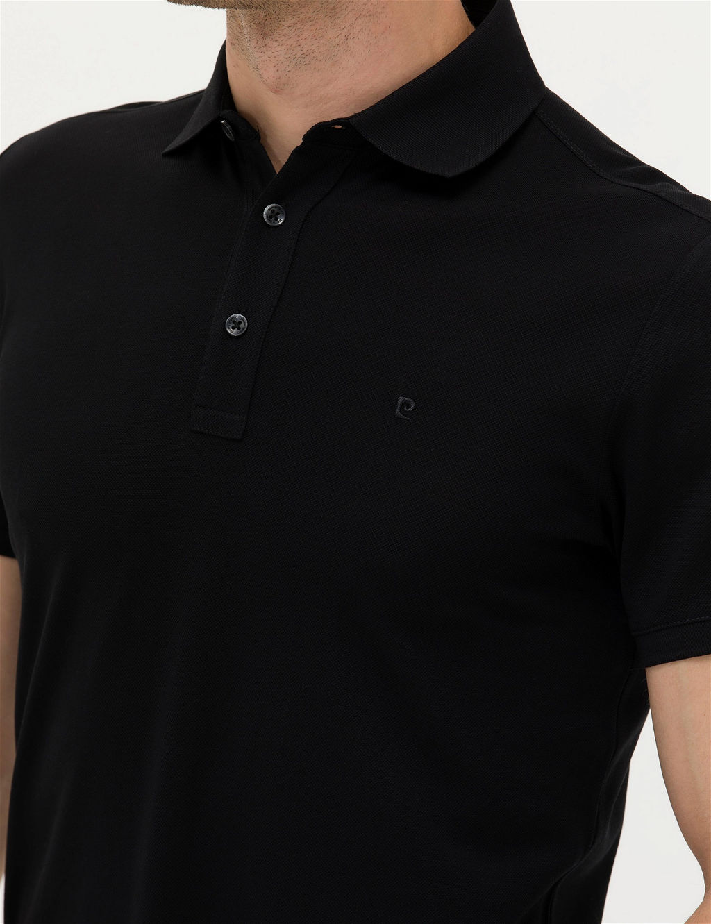 Siyah Slim Fit Merserize Ti__rt - Pierre cardin фото 7