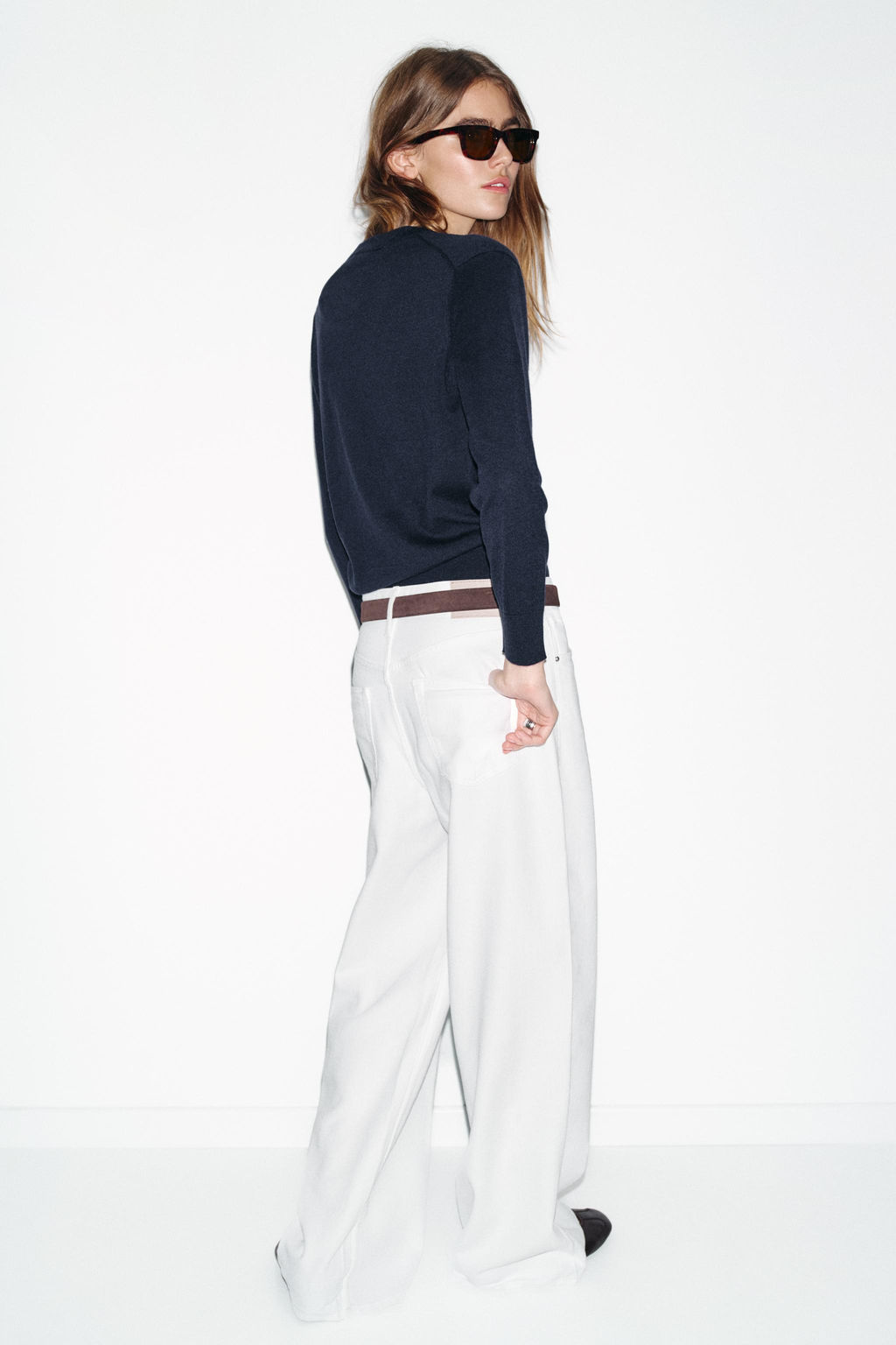 WOOL BLEND CONTRAST JUMPER - Zara фото 14