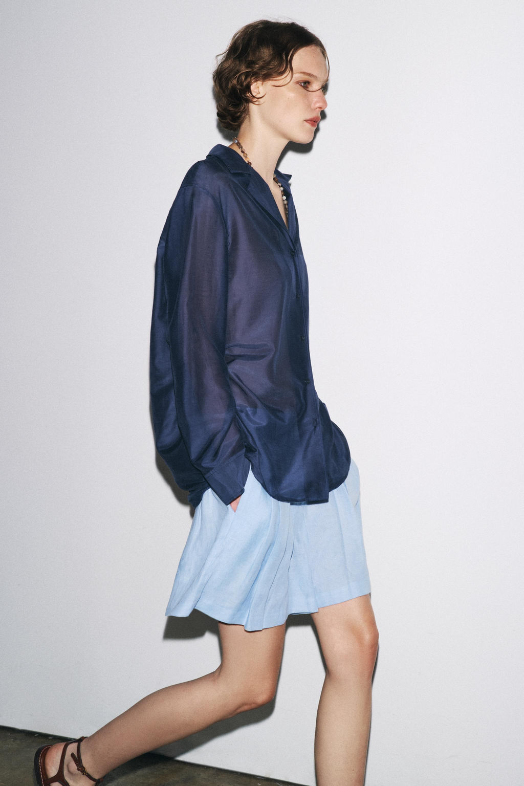 ZW COLLECTION SILK SHIRT - Zara фото 4