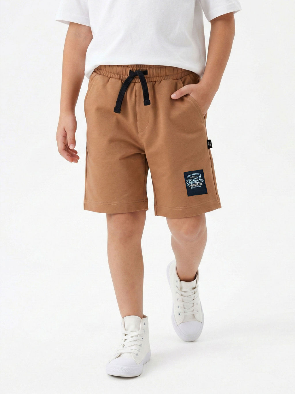 Шорты для мальчика 22-4595 св.коричневый