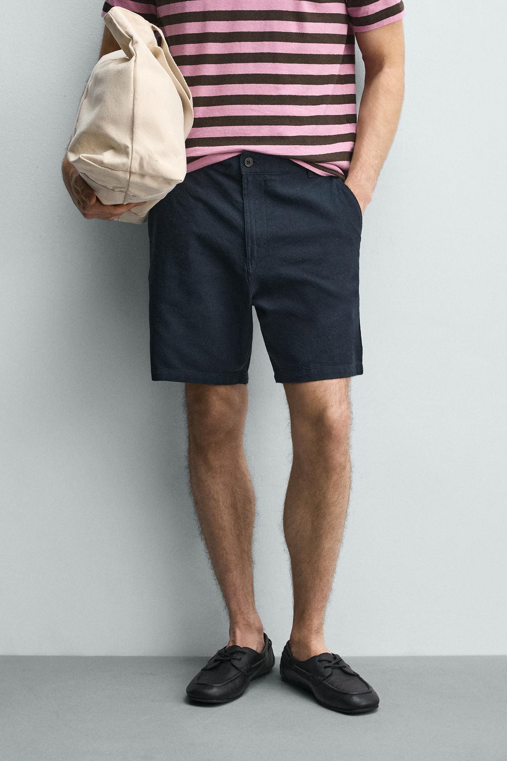 BERMUDA REGULAR FIT ESTRUCTURA / Marino - Zara фото 2