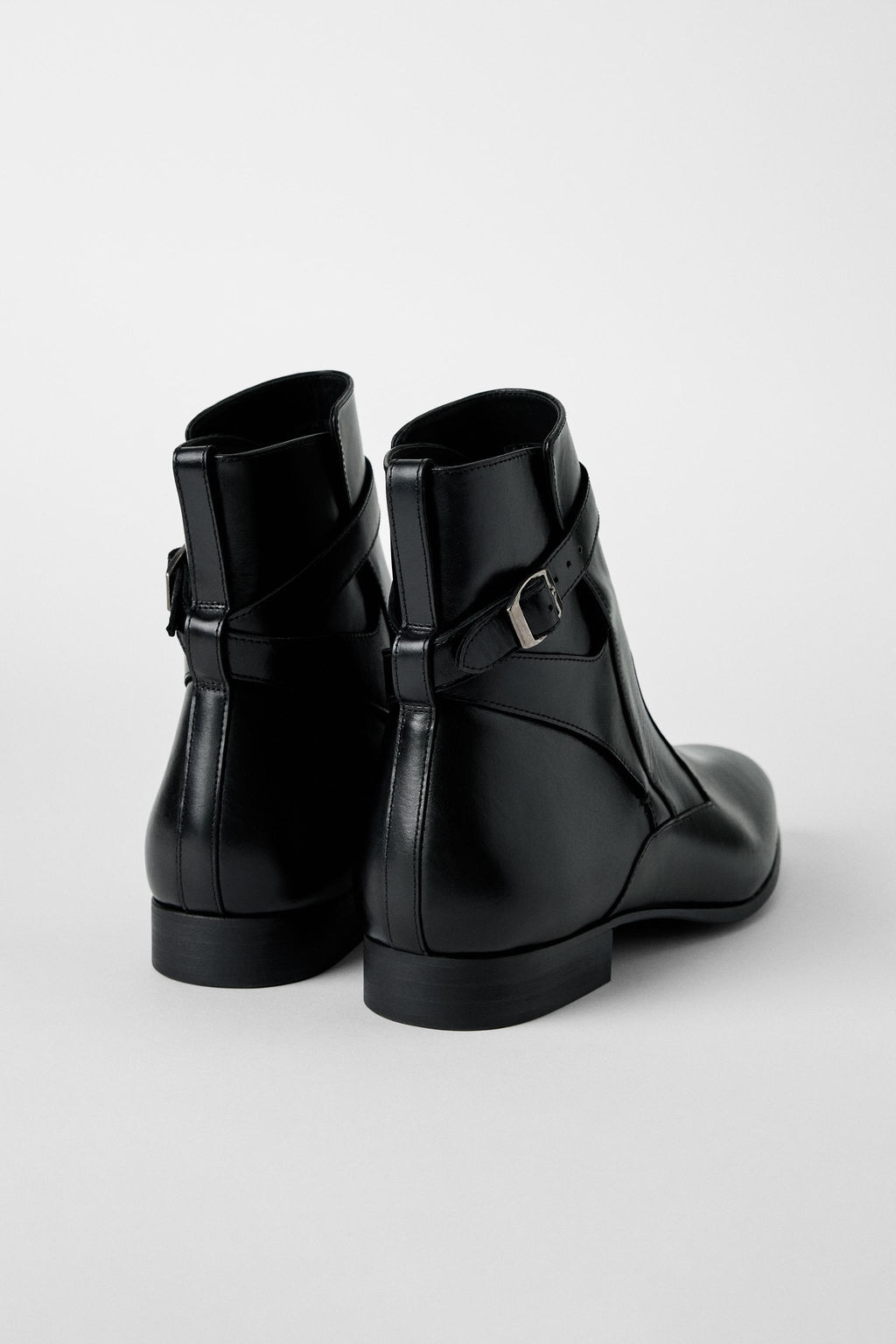 LEATHER BUCKLE BOOTS BOBBY GILLESPIE X ZARA  фото 4