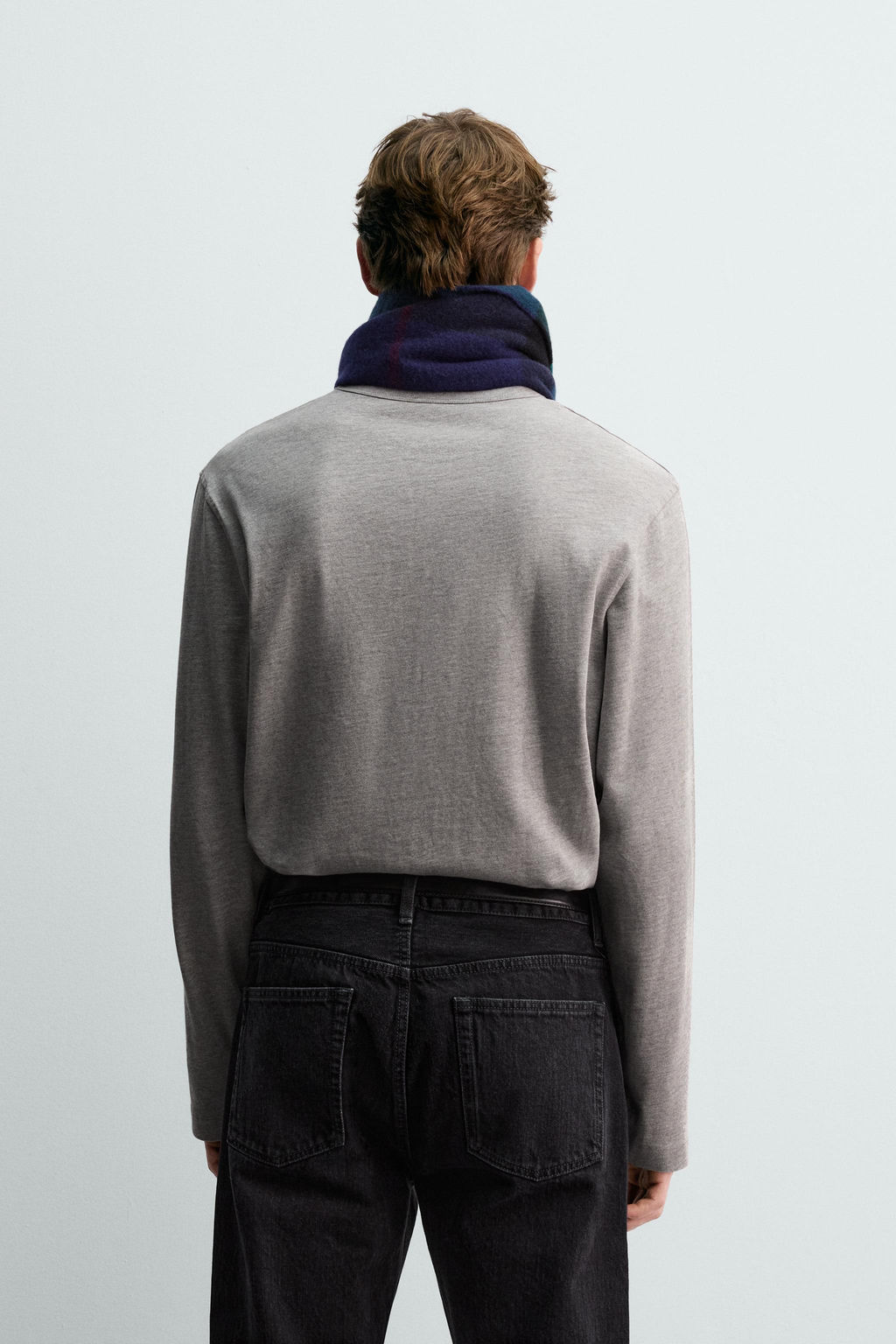 CAMISETA MANGA LARGA BOLSILLO AARON LEVINE X ZARA / Gris vigor? фото 3