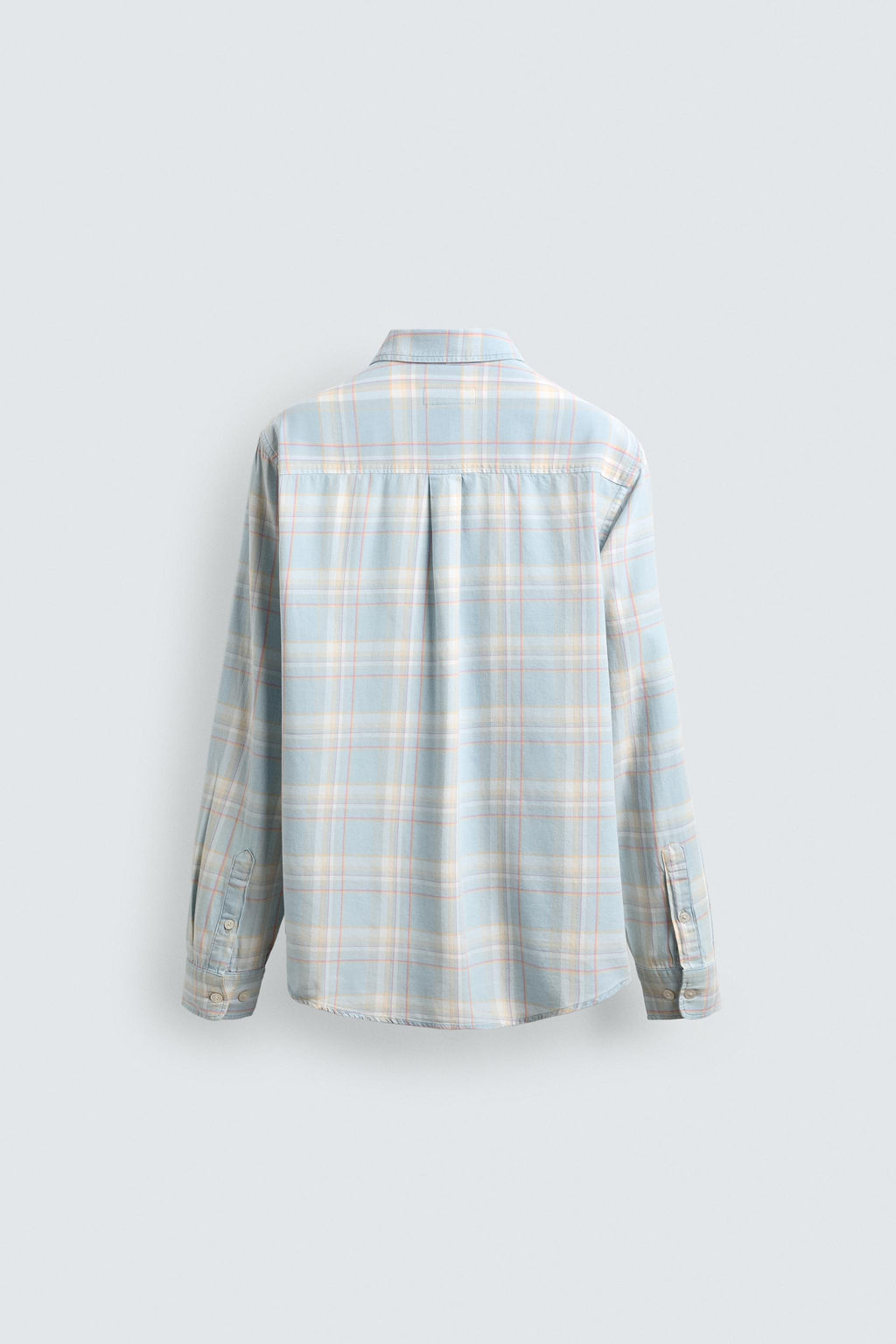 CAMISA DENIM LIGERO AARON LEVINE X ZARA / Azul claro  фото 7