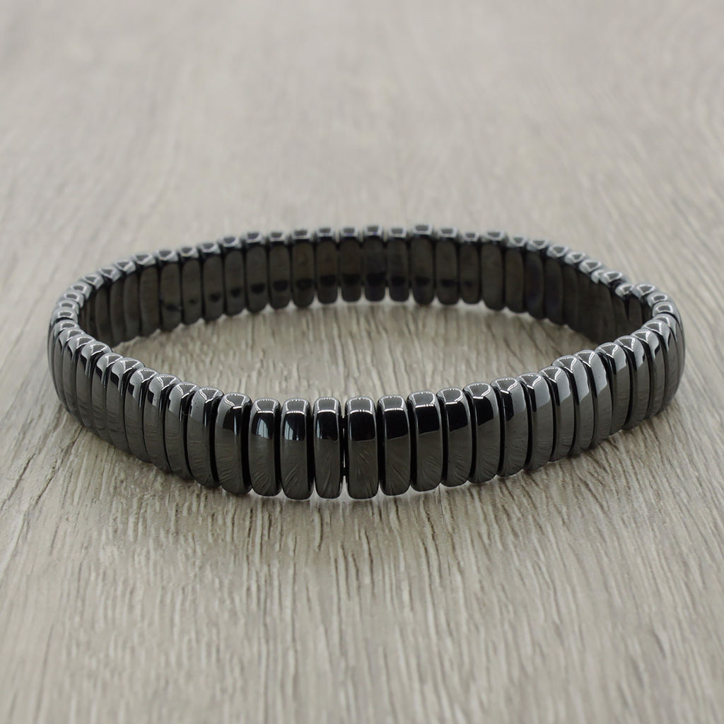 Браслет "Мета" 10мм гематит овальный малый