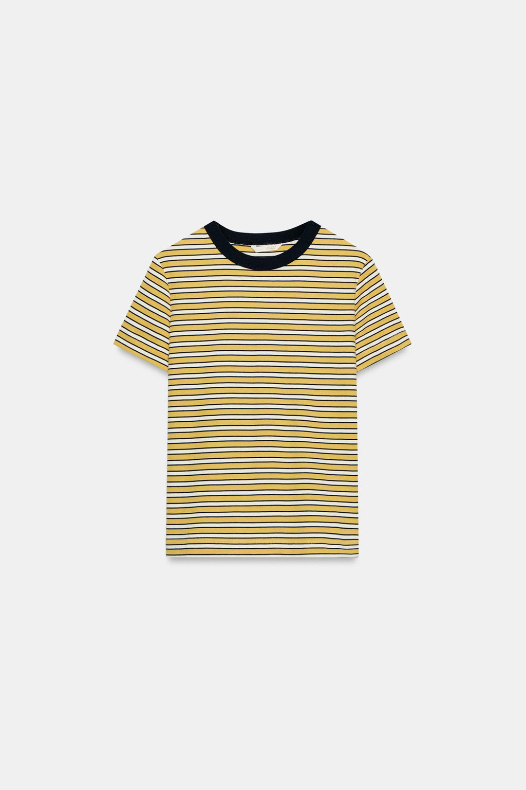 CAMISETA INTERLOCK MANGA CORTA / amarillo - Zara фото 6