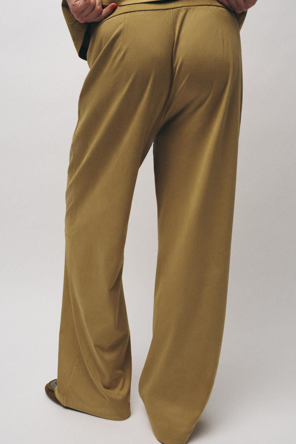FAUX SUEDE TROUSERS - Zara фото 13