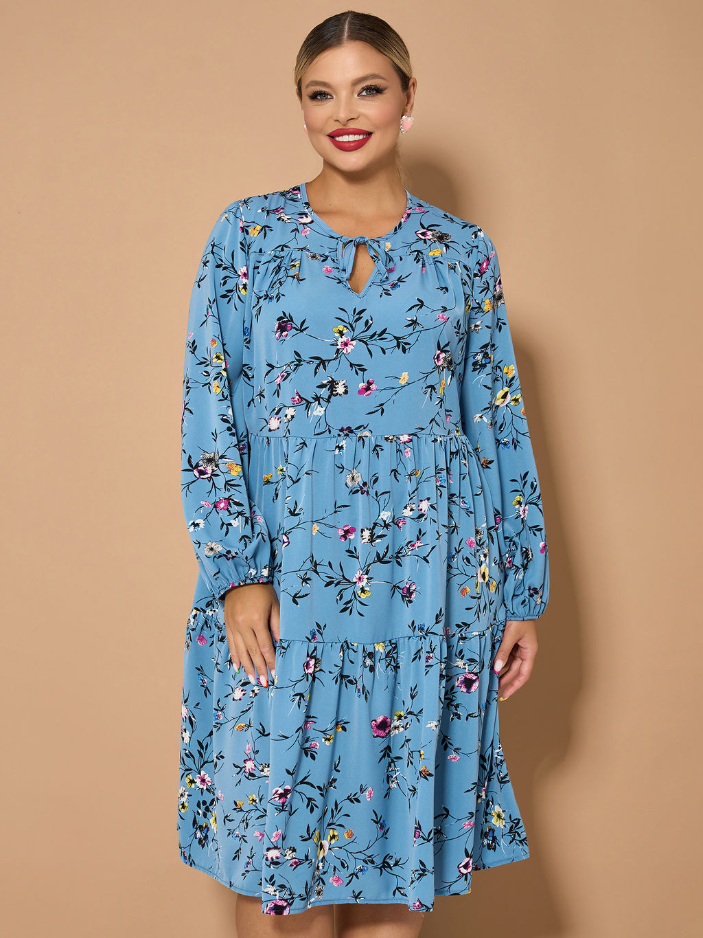 Платье 0060-23 темная фуксия - Dora фото 16