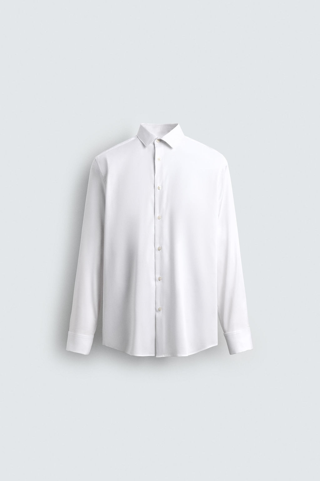SLIM FIT SHIRT WITH CUFFLINKS - Zara фото 6