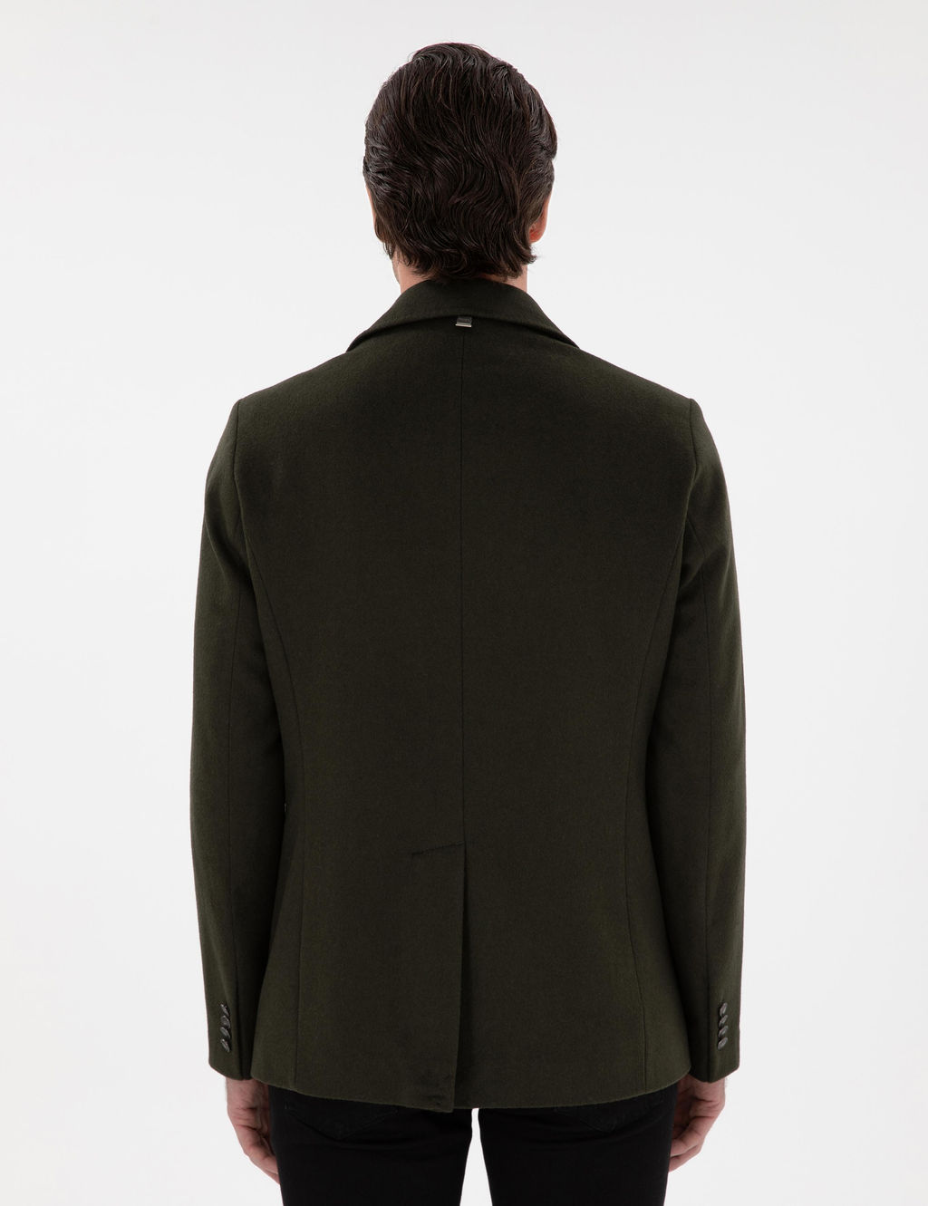 Haki Slim Fit Stamp Pate