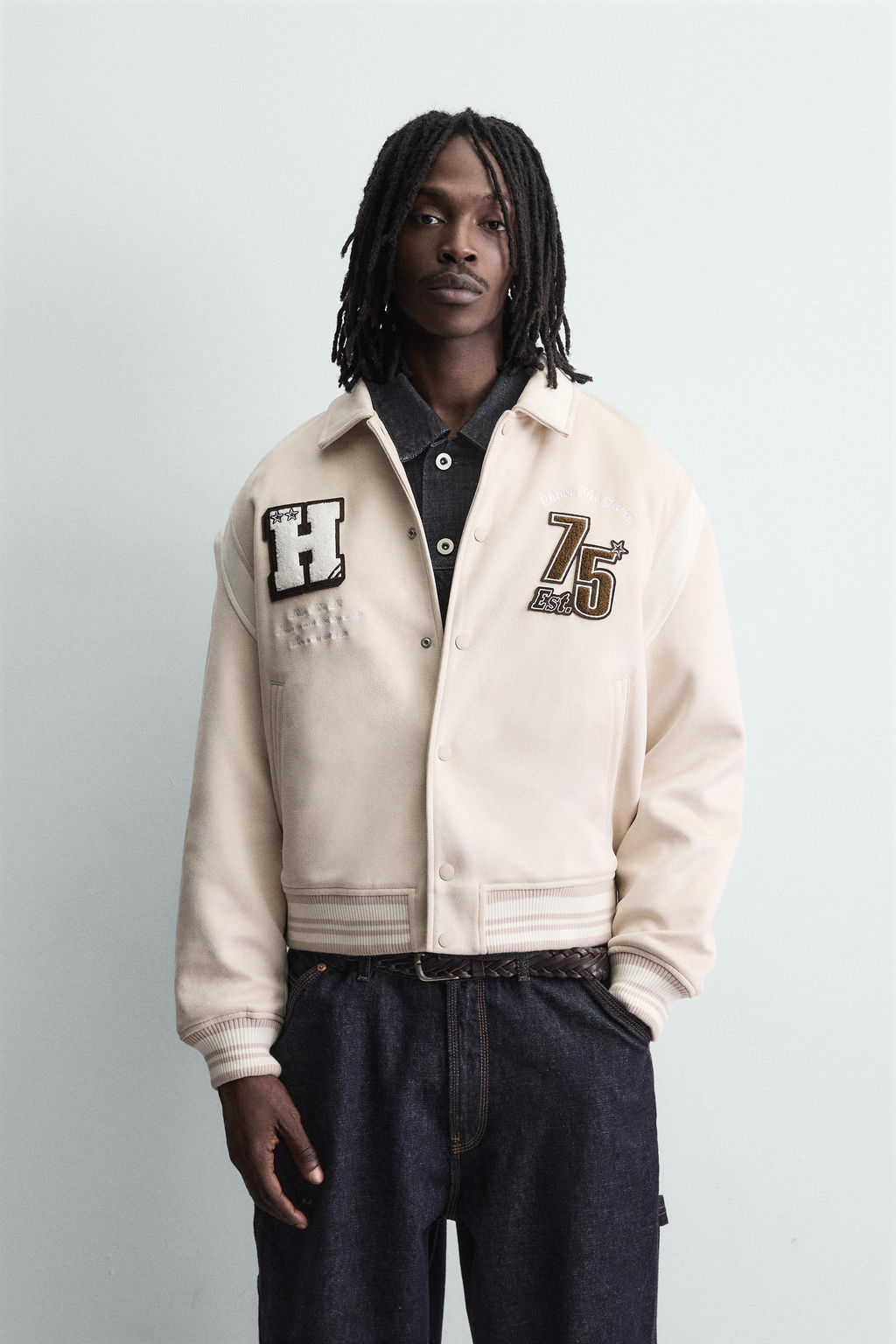 CAZADORA BOMBER EFECTO ANTE / Crudo - Zara фото 2