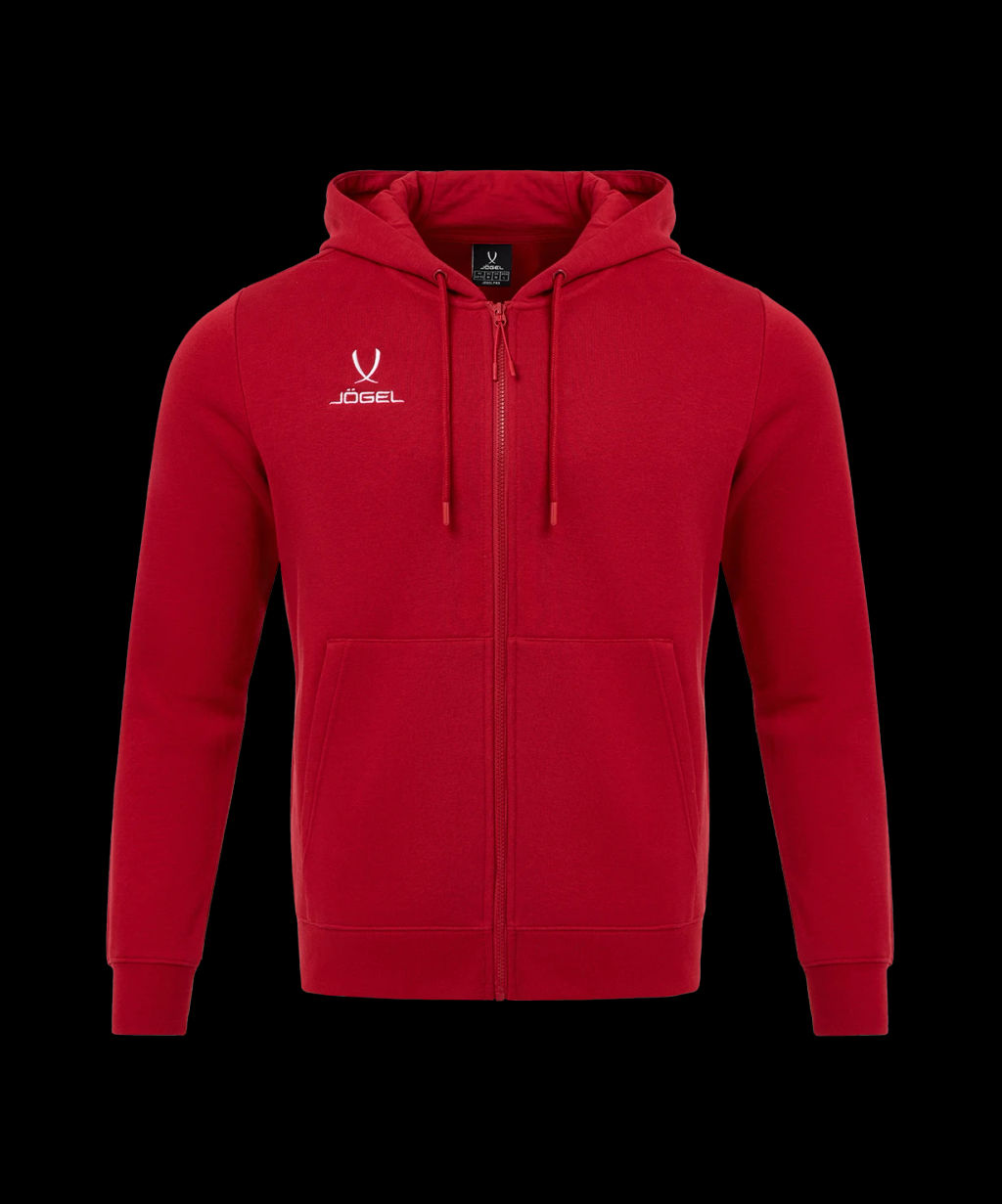 Худи JOGEL ESSENTIAL Fleece Zip Hoodie, темно-красный  фото 2