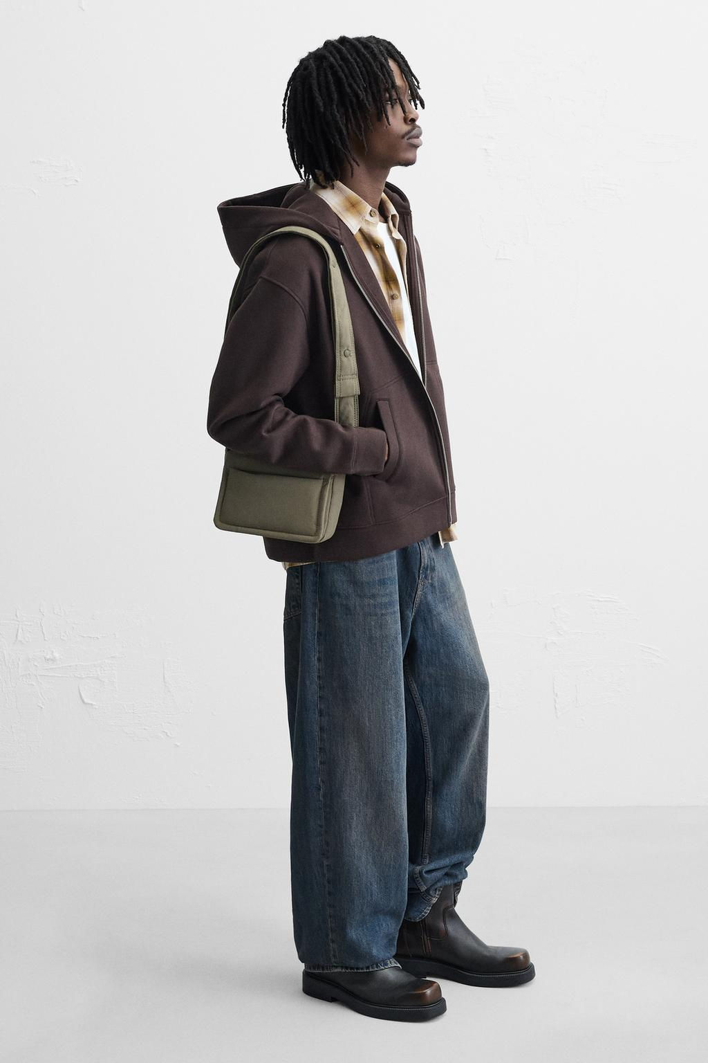 NYLON CROSSBODY BAG WITH FLAP - Zara фото 7