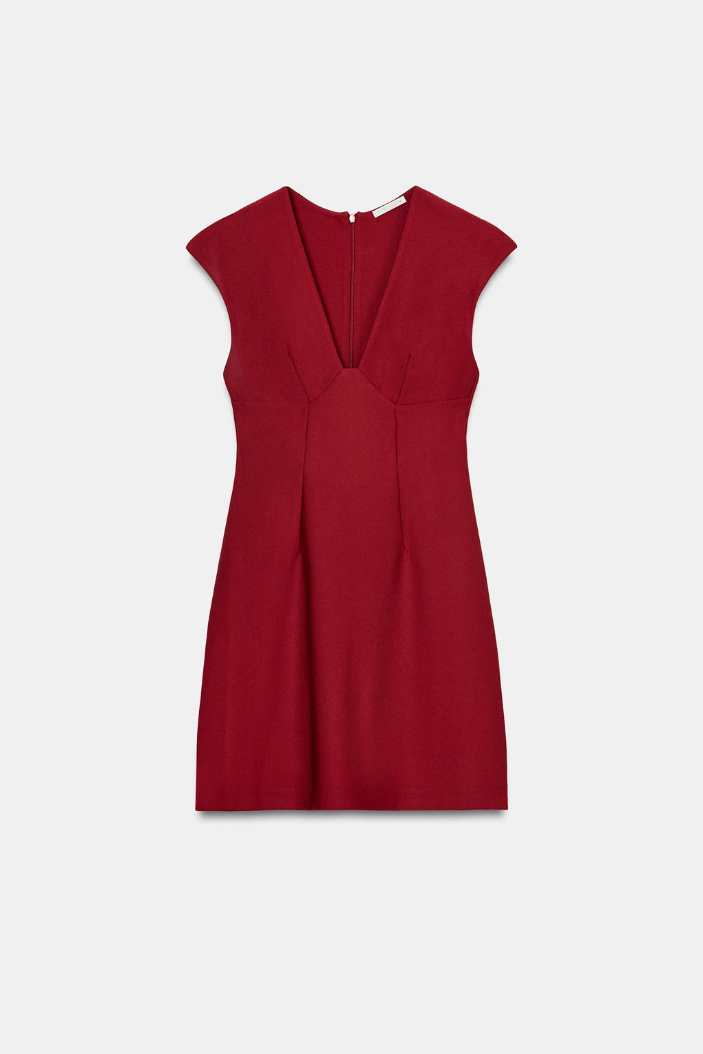 VESTIDO ESCOTE PICO CREPE / Rojo - Zara фото 5