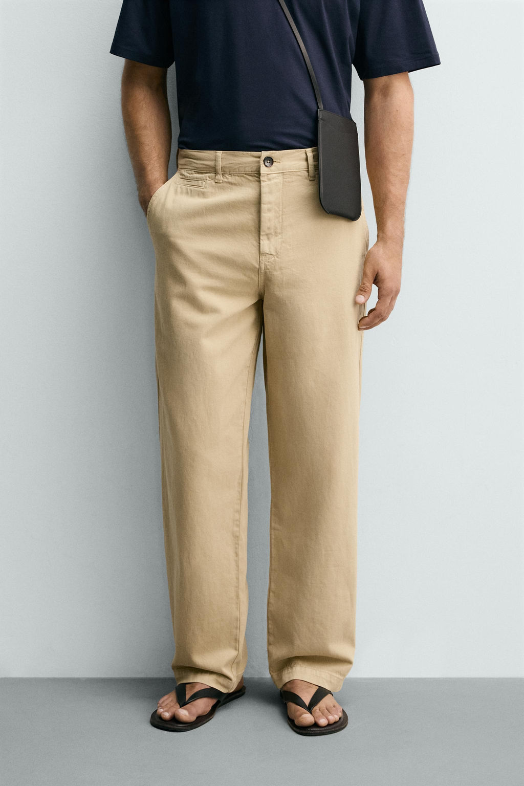 PANTAL?N CHINO STRAIGHT FIT / Tostado