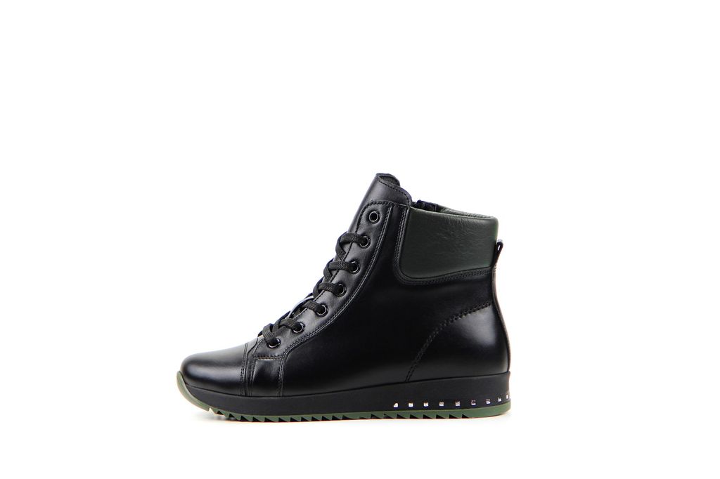 Ботинки EDART 311.omega2bl.black+green/мех