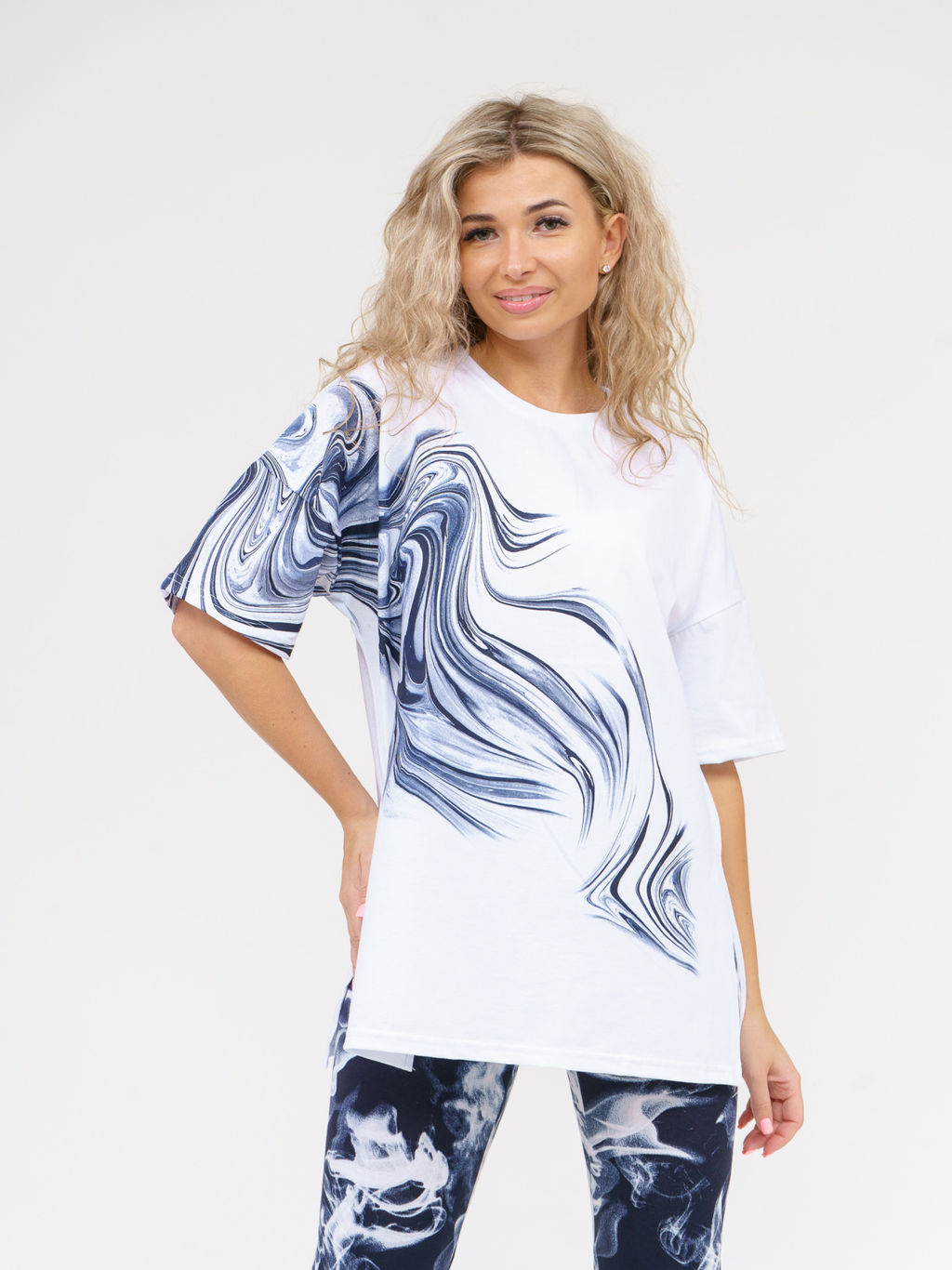 909 Костюм "белый/черный"