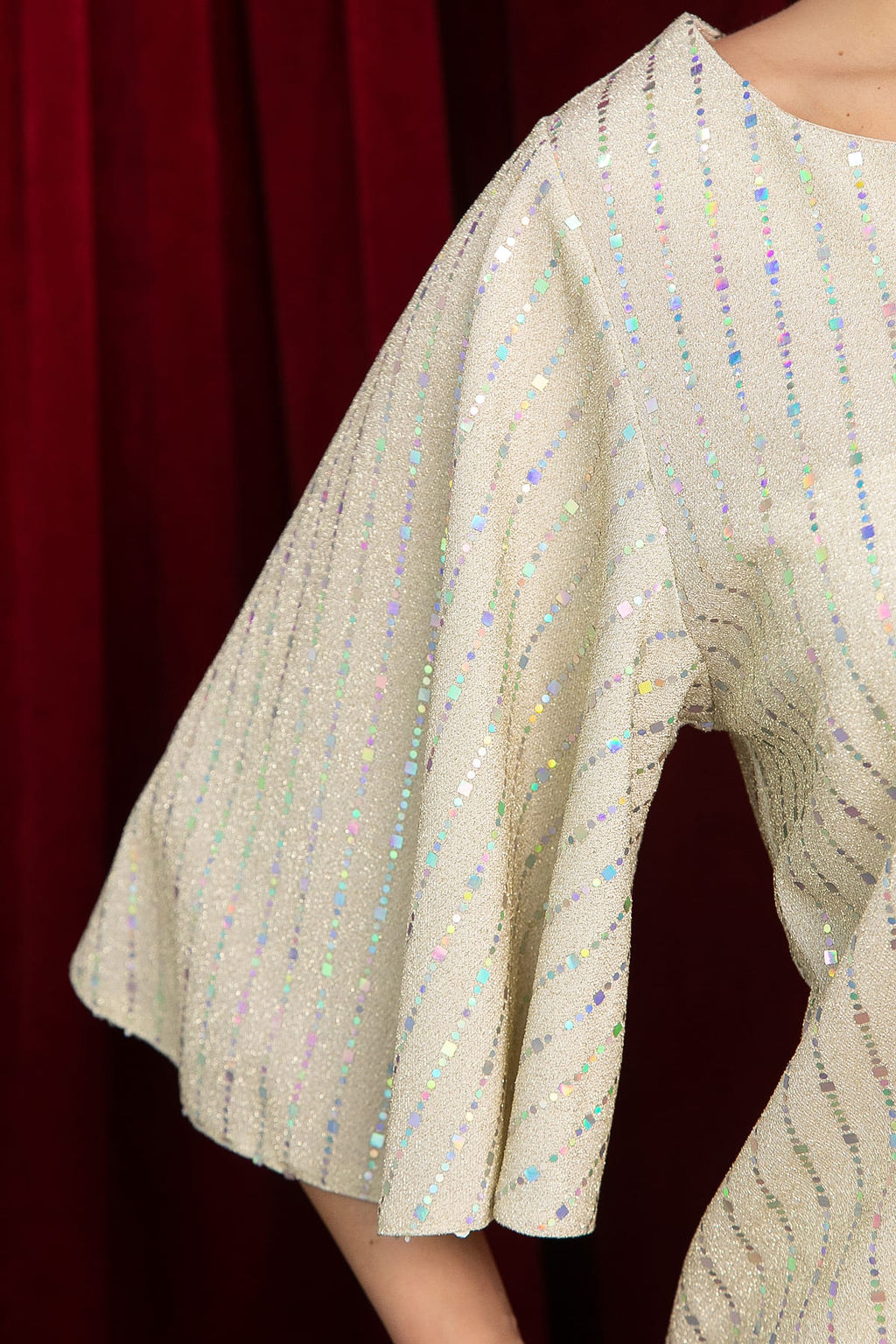 Блуза праздничная Ты ослепляешь! (синяя) Б14698-7М - Lt collection фото 17