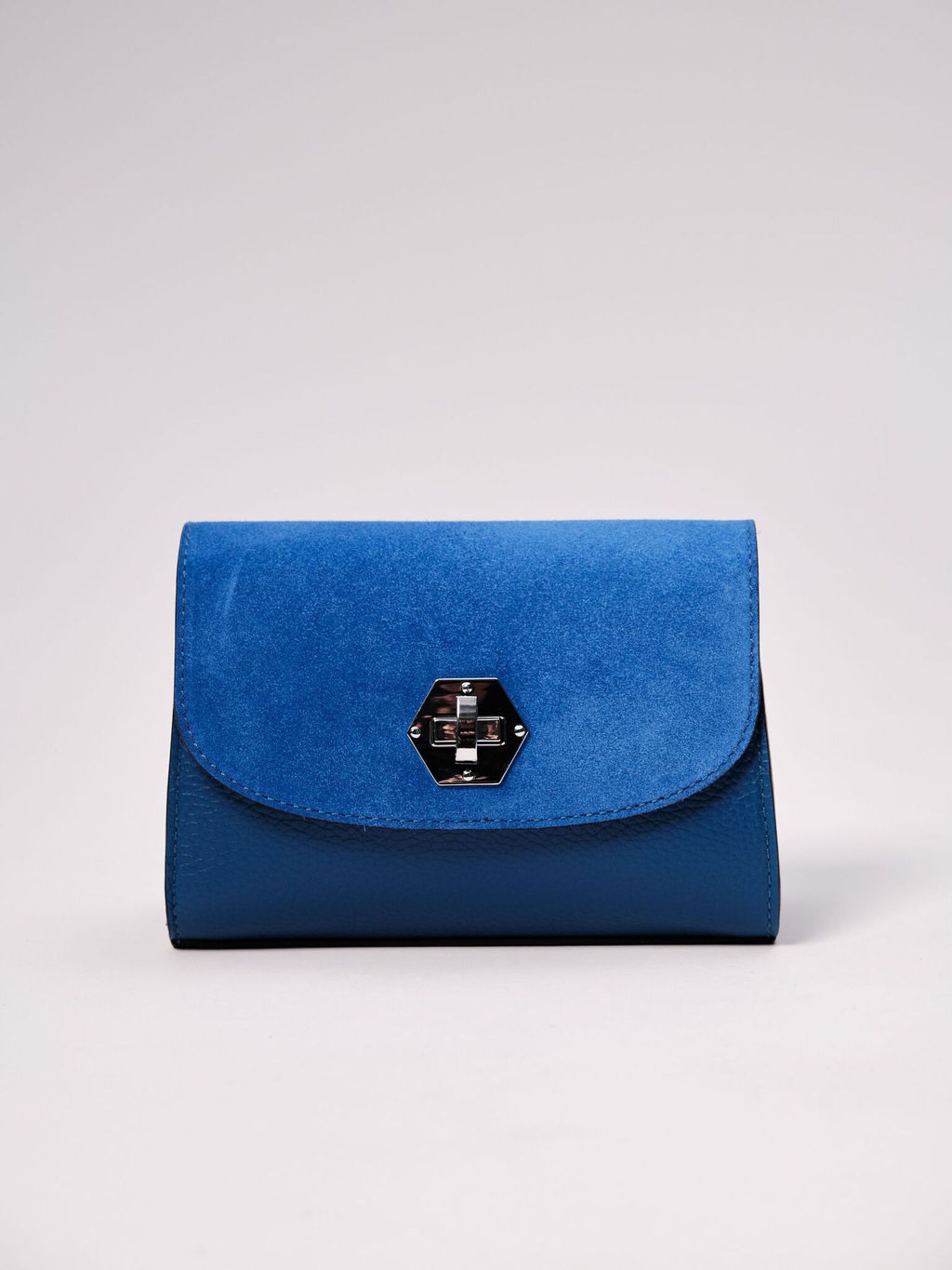 Сумка замшевая Deboro 31033 синяя гуашь