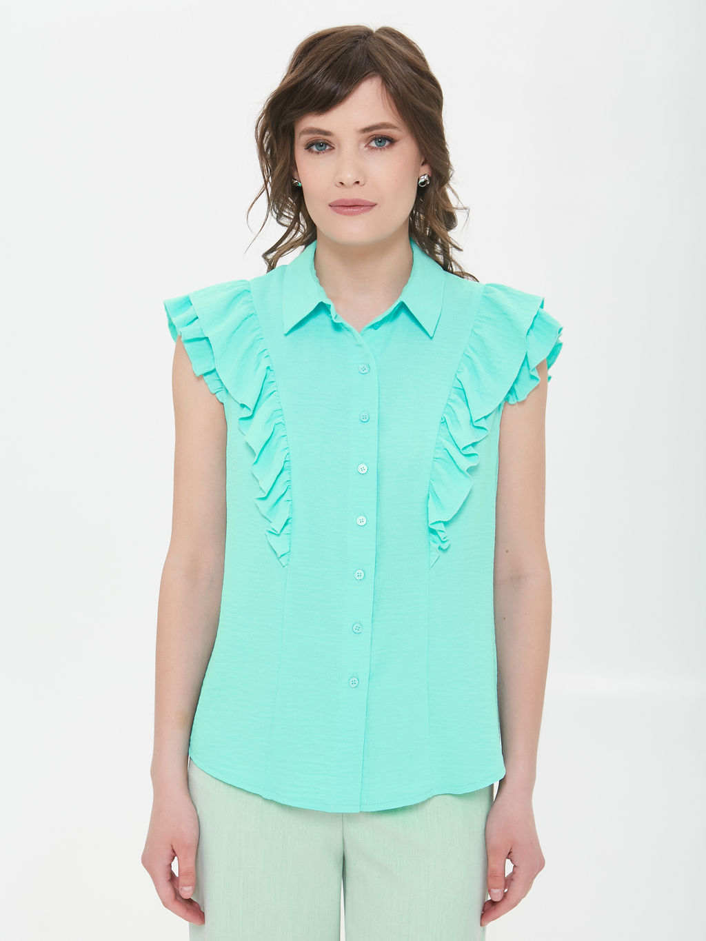 Блузка с оборками