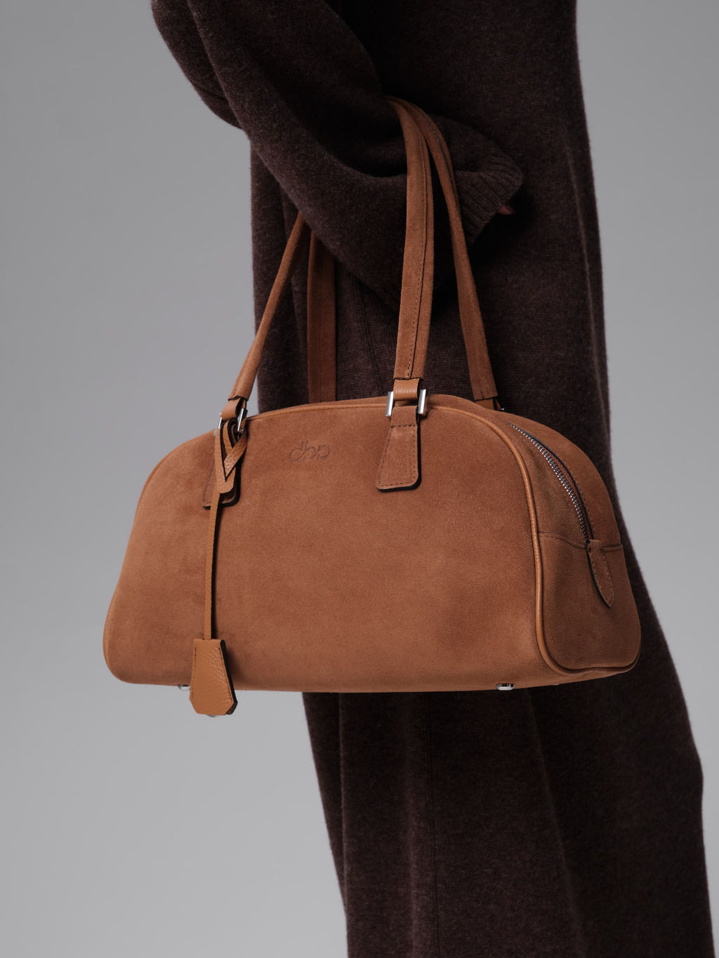 Замшевая сумка Charlotte DBR 31358 светло-коричневый  фото 6