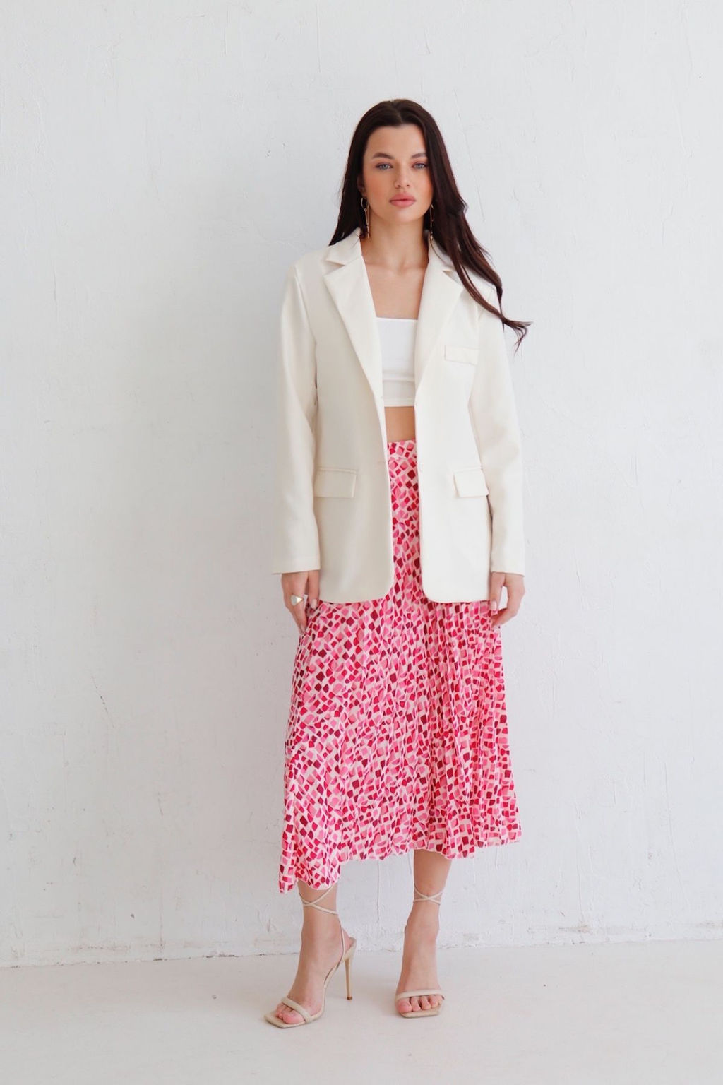 12601 Юбка-плиссе розово-красная - Martichelli фото 2