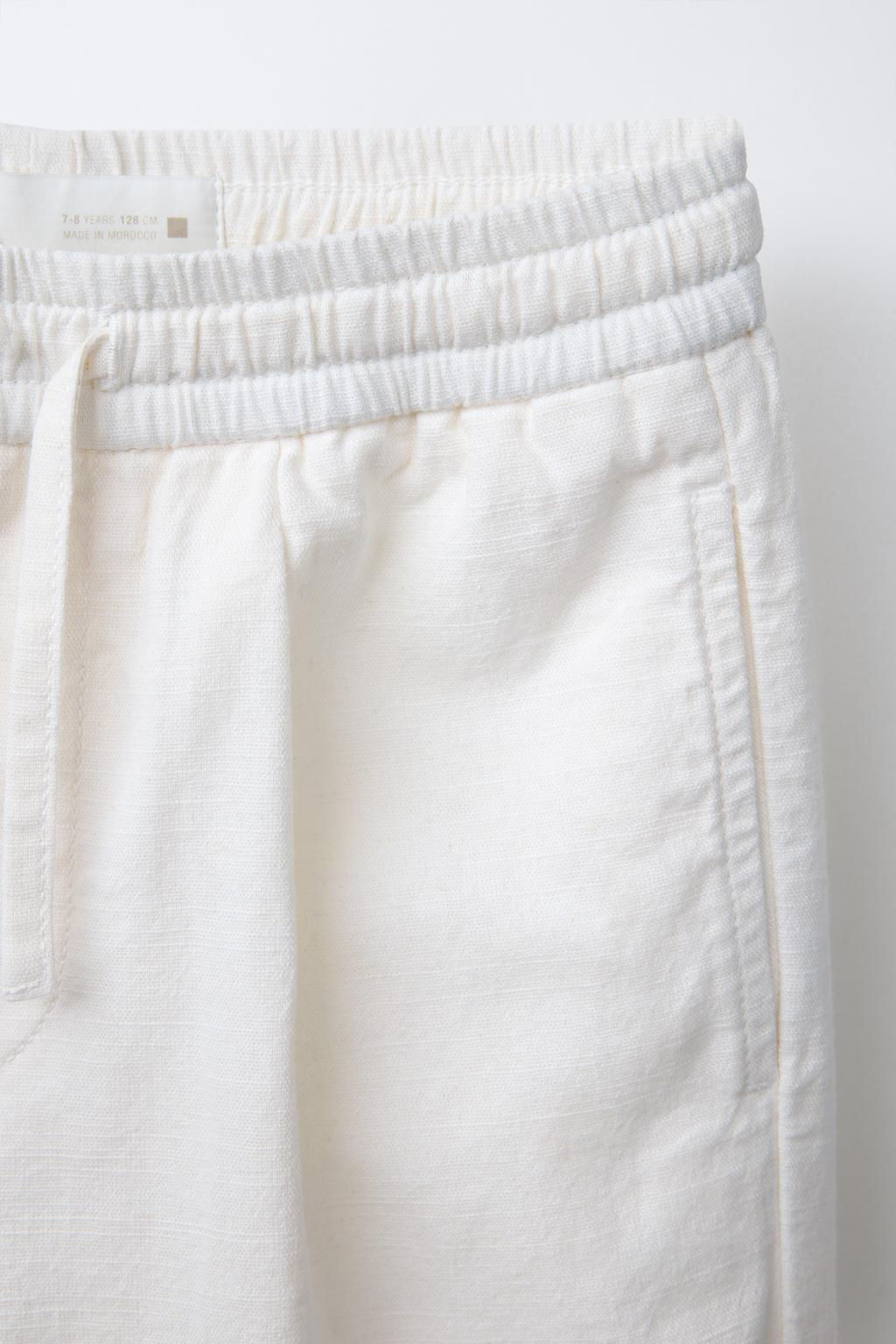 STRAIGHT-LEG LINEN TROUSERS - Zara фото 4
