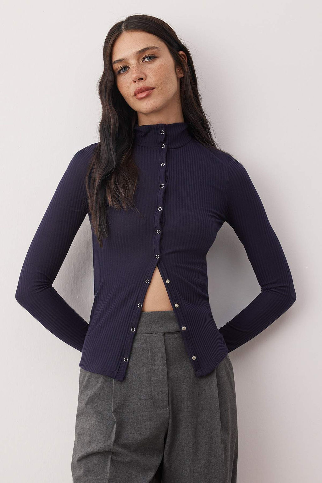 Ekru Onu Full C?tc?t Kapama Kaskorse Fitted/Vucuda Oturan Orme Bluz TWOAW26BZ00329 - Trendyolmilla фото 8