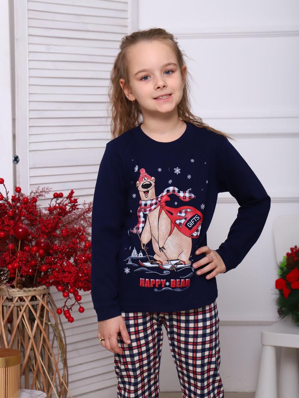 Костюм подростковый 12-110 (темно-синий) Лыжник