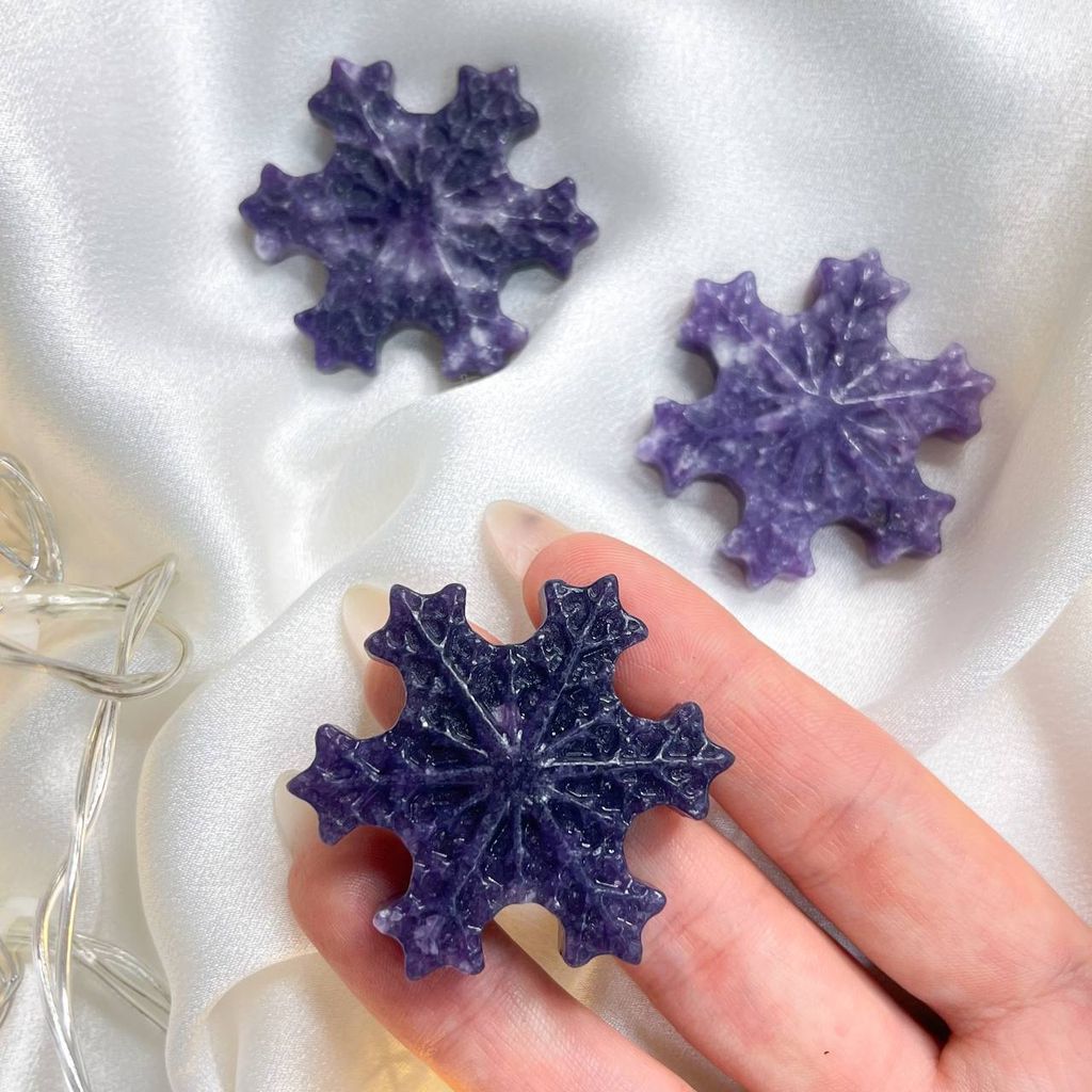 Снежинка из Лепидолита - Радуга самоцветов фото 4