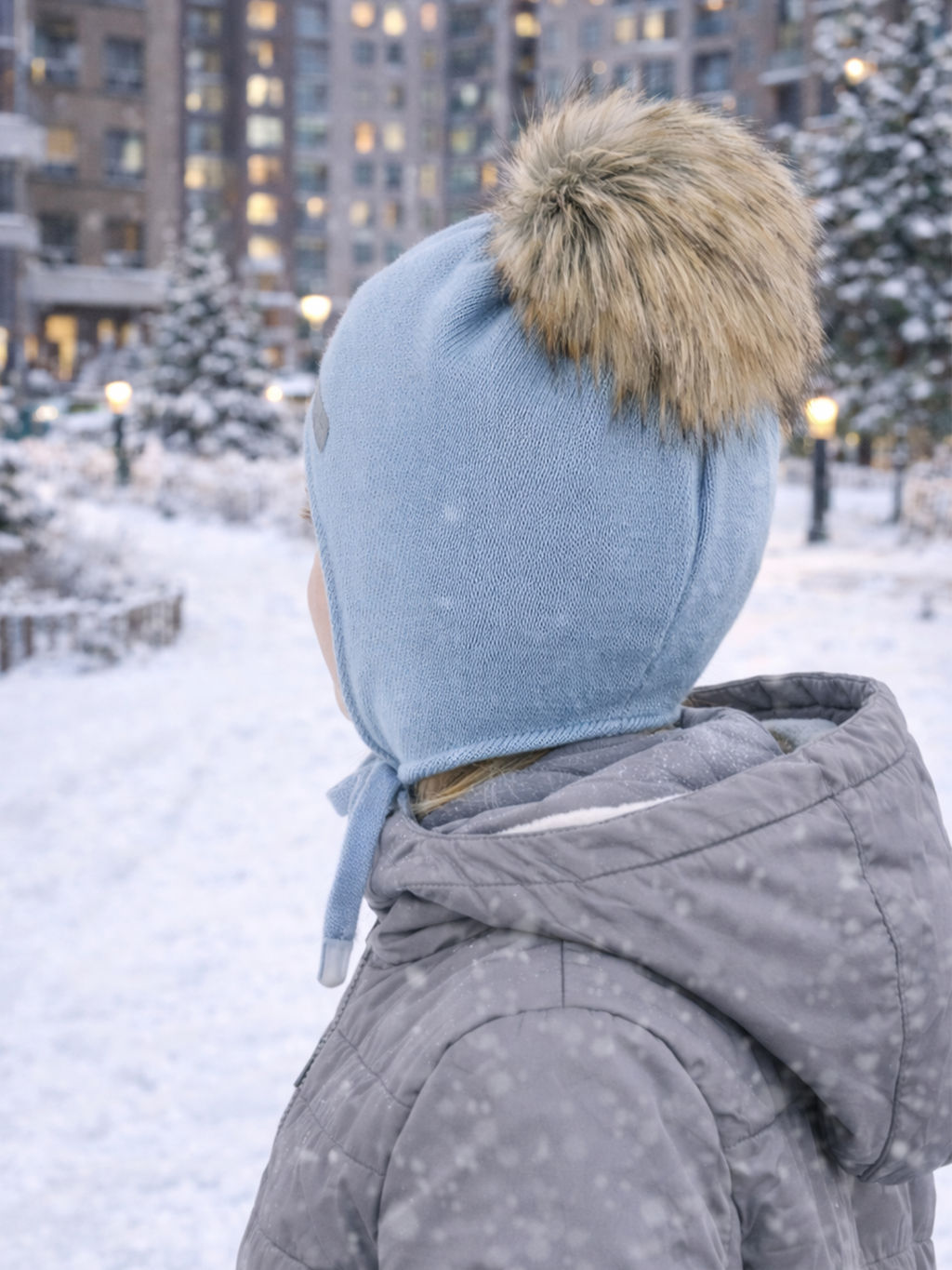 Шапка детская светлоголубая