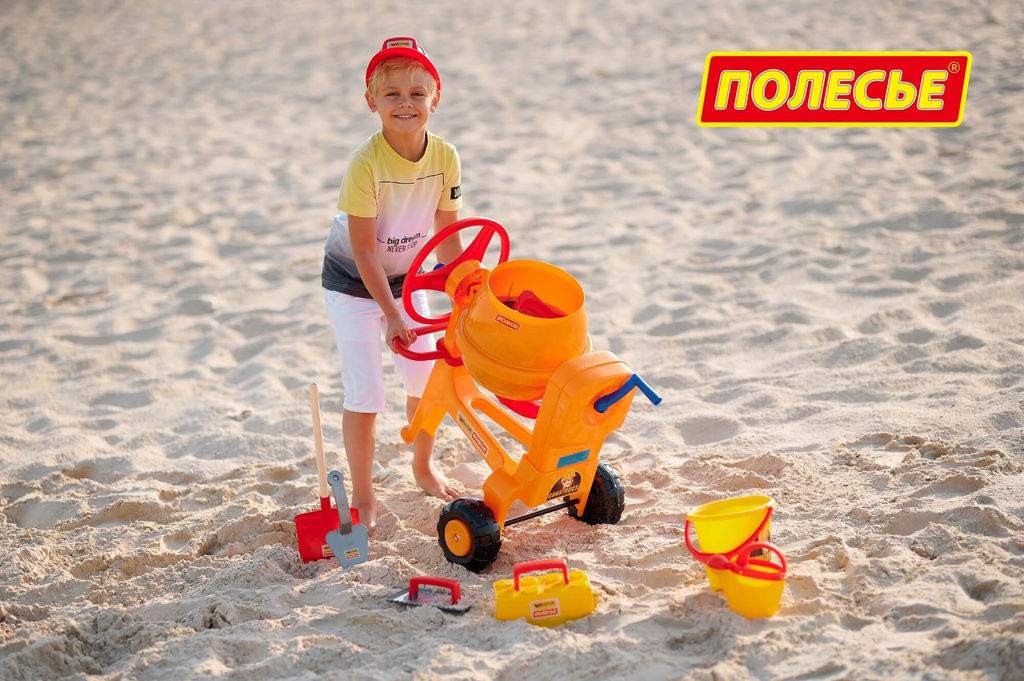 Бетономешалка Construct + набор каменщика №7 Construct (8 элементов) (в коробке) - Полесье фото 4