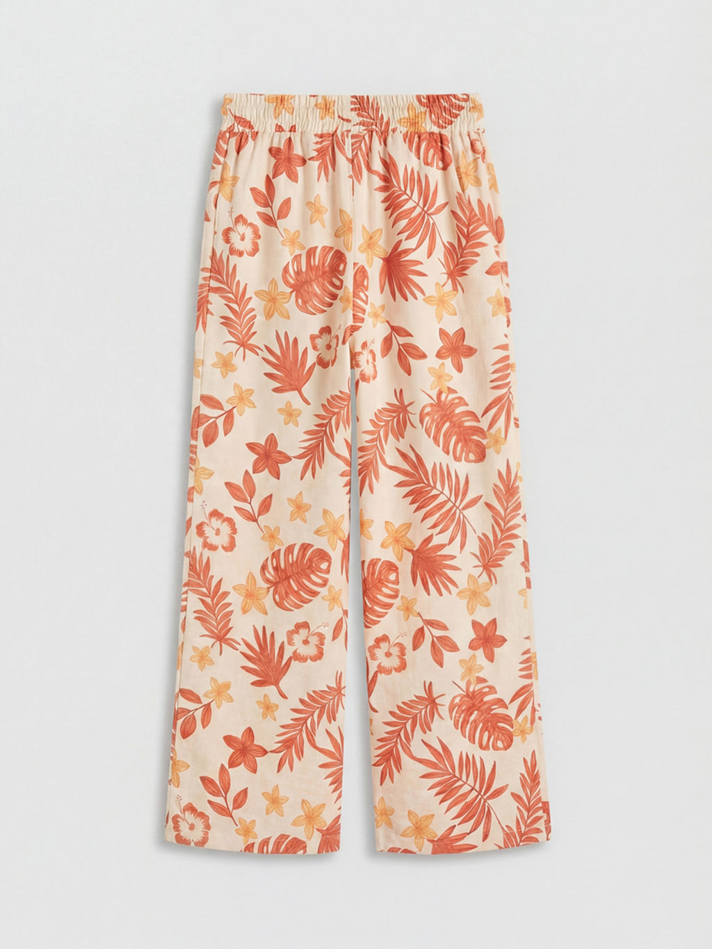 Beli Lastikli Desenli K?z ?ocuk Pantolon