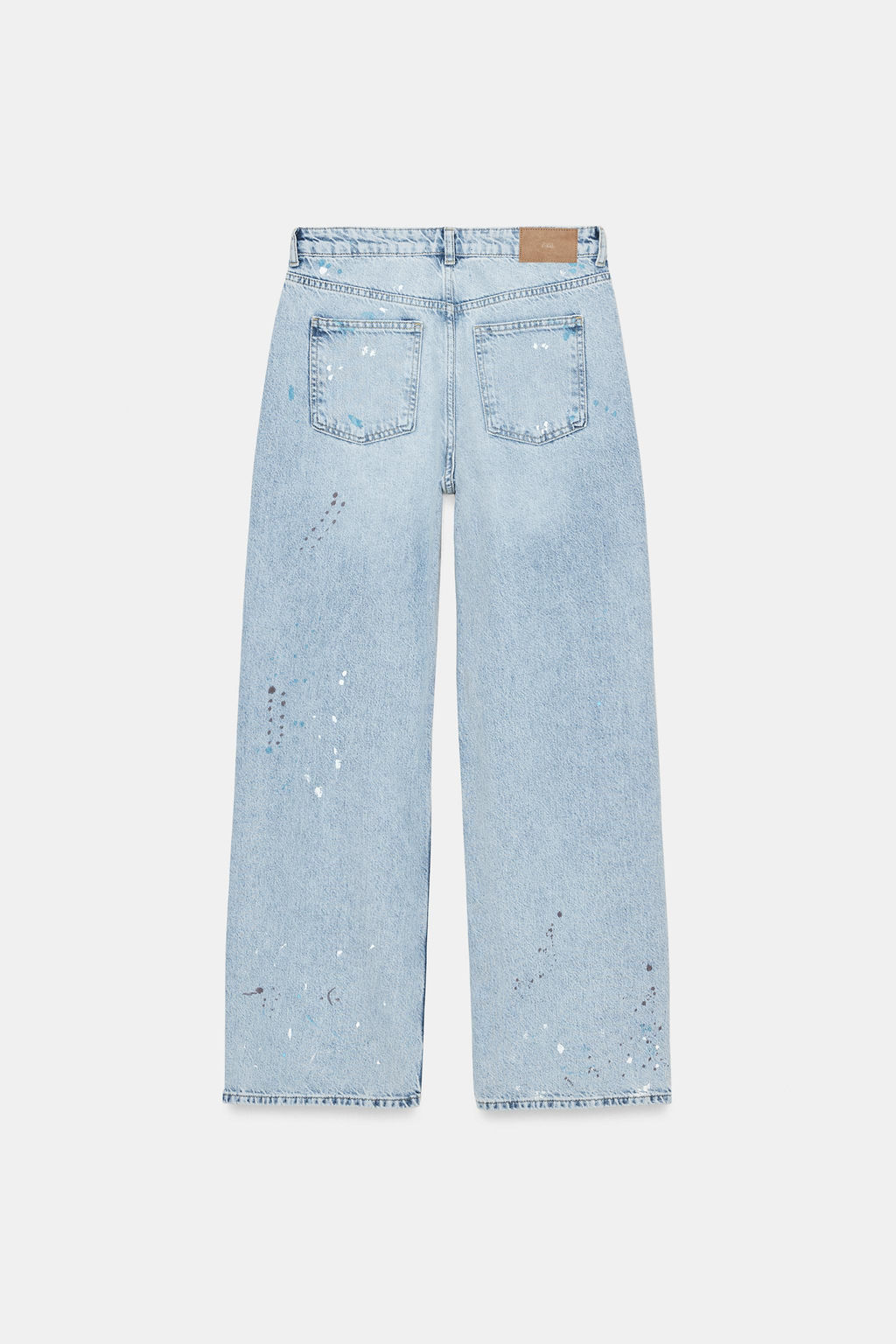 Z1975 LOOSE MID-WAIST PAINT-EFFECT JEANS - Zara фото 8