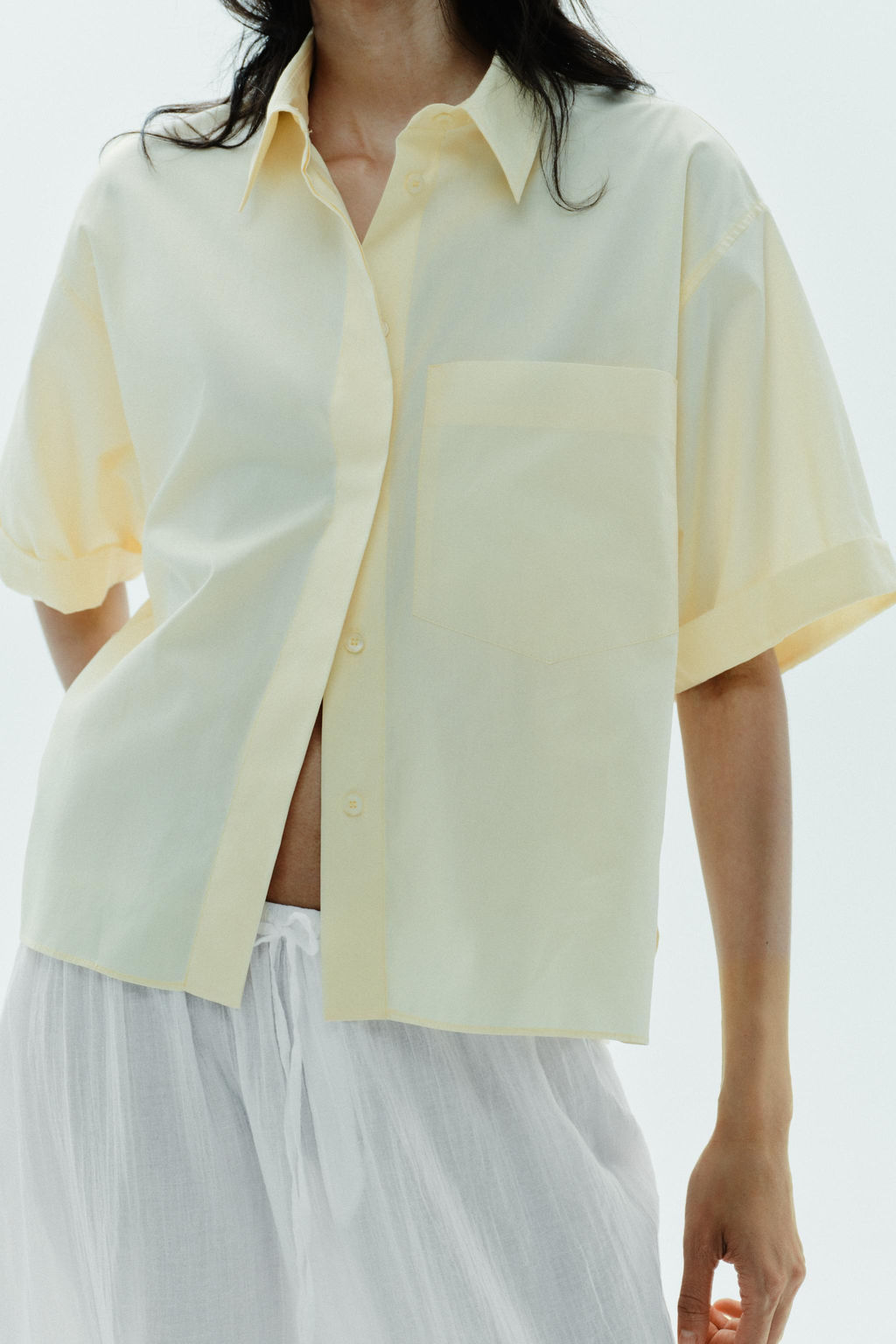 POPLIN SHIRT WITH POCKET - Zara фото 4