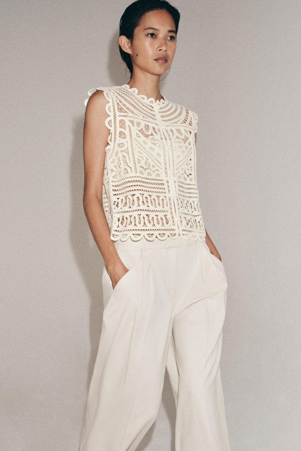 BLUSA CROCHET ZW COLLECTION / Crudo