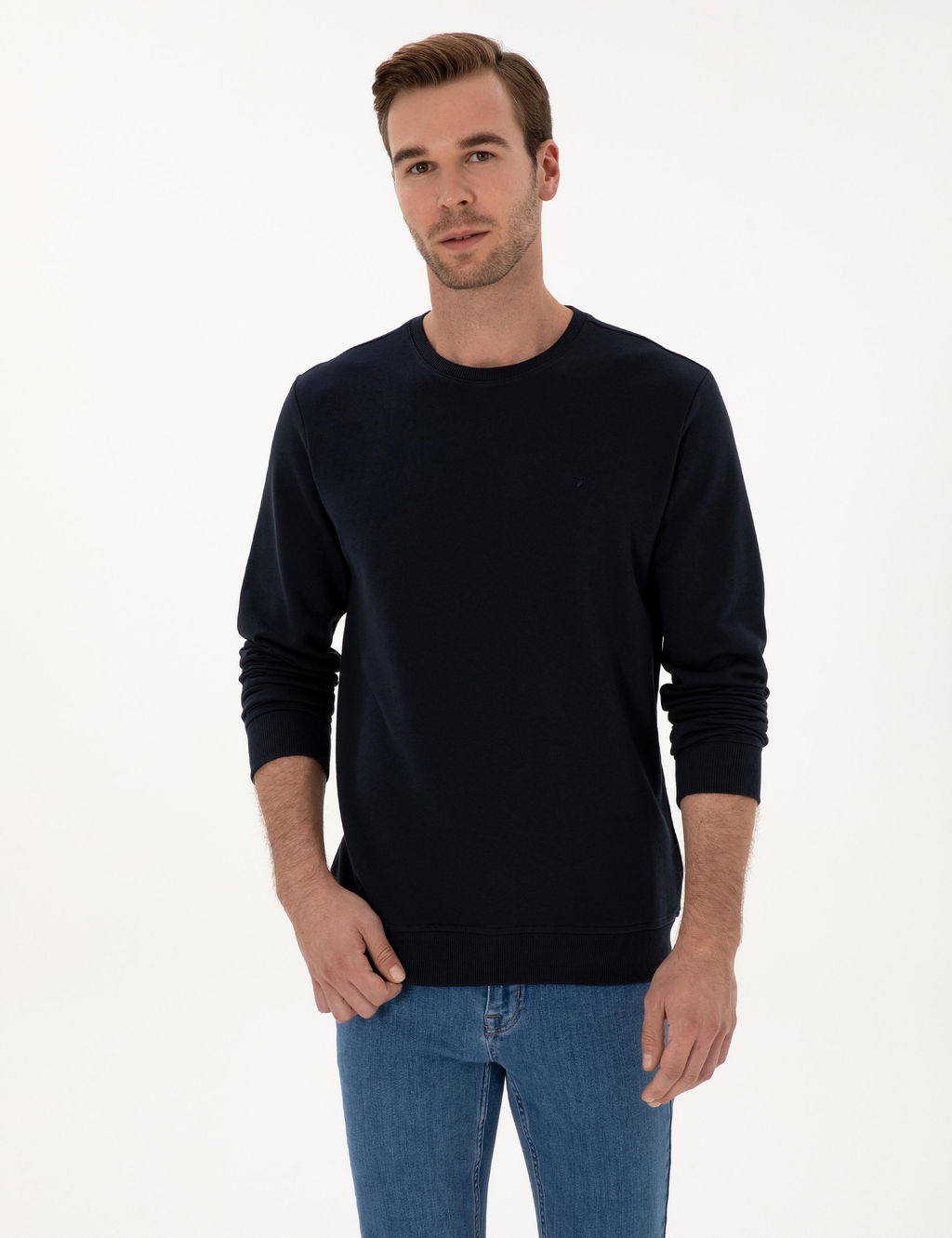 Lacivert Regular Fit Sweatshirt
