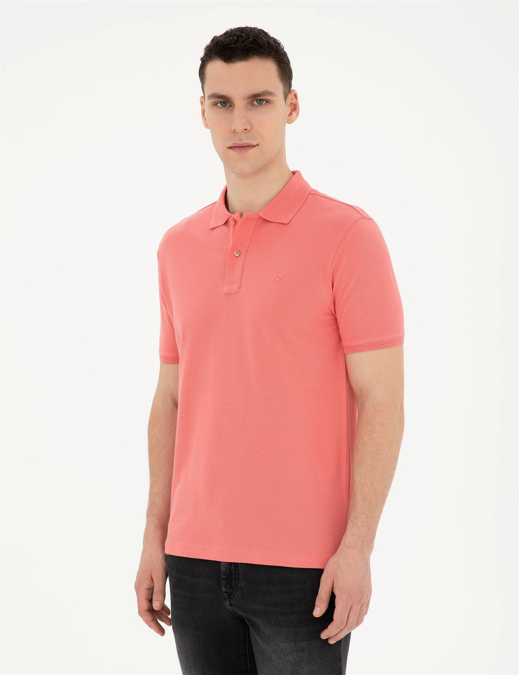 Pembe Slim Fit Basic Ti__rt