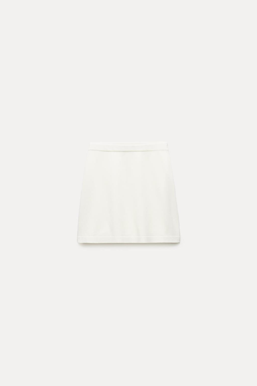 BASIC PLAIN KNIT SKIRT - Zara фото 3