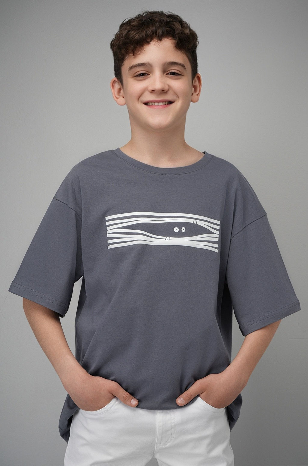 Детская футболка оверсайз Happyfox