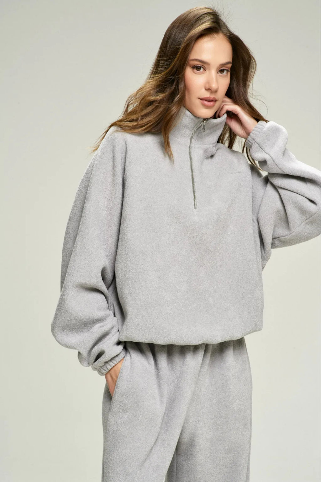 Анорак из плюша с начесом Grey - Erist store фото 5