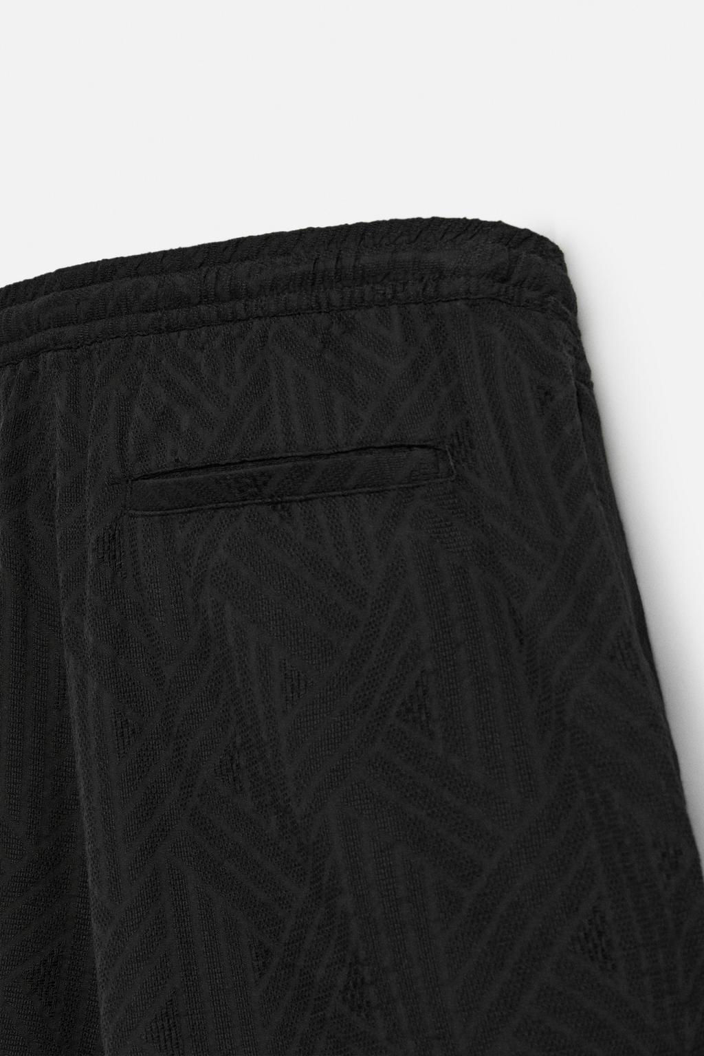 GEOMETRIC JACQUARD BERMUDA SHORTS - Zara фото 20