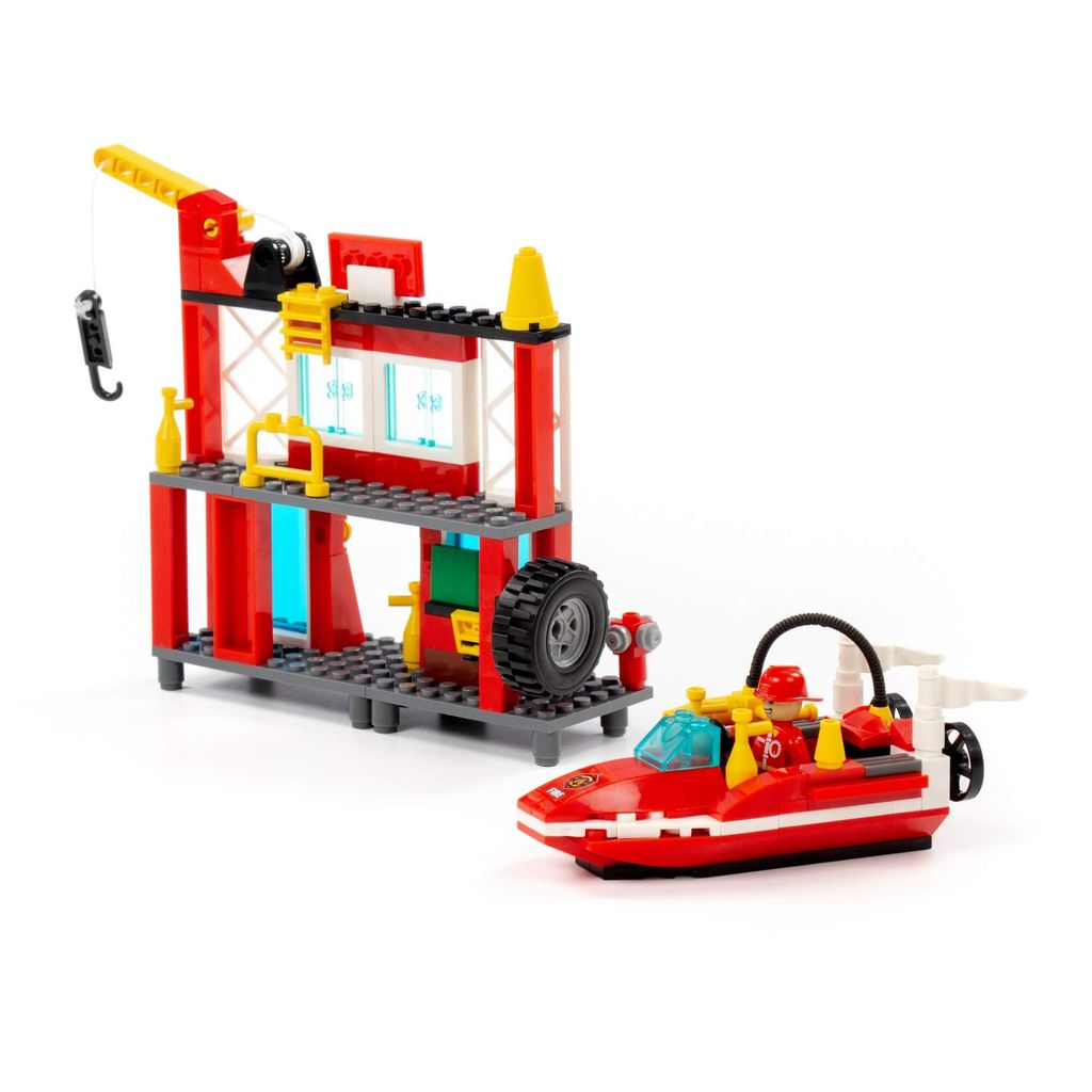 Конструктор Классик Город. Пожарная часть-1.2 (180 элементов) (в коробке) - Полесье фото 5