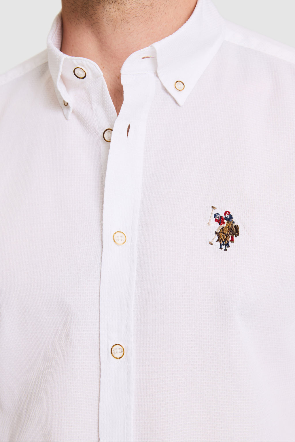 Erkek Beyaz Uzun Kollu Basic G_mlek - U.s. polo assn фото 6