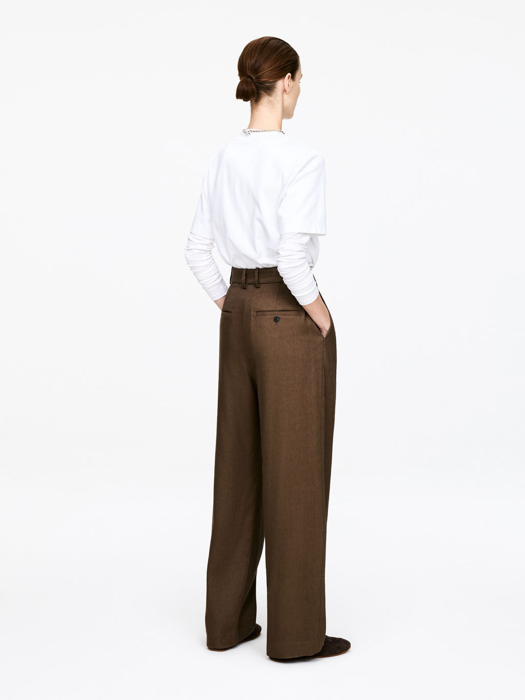 Pantalones de sastre anchos - H&m фото 3