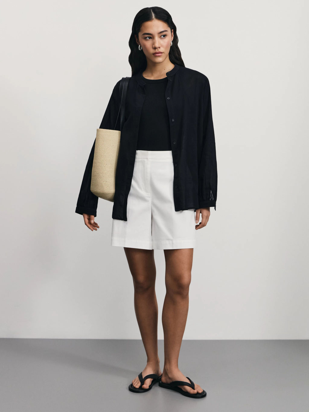 Хлопковые шорты с отворотами / Zarina  фото 2