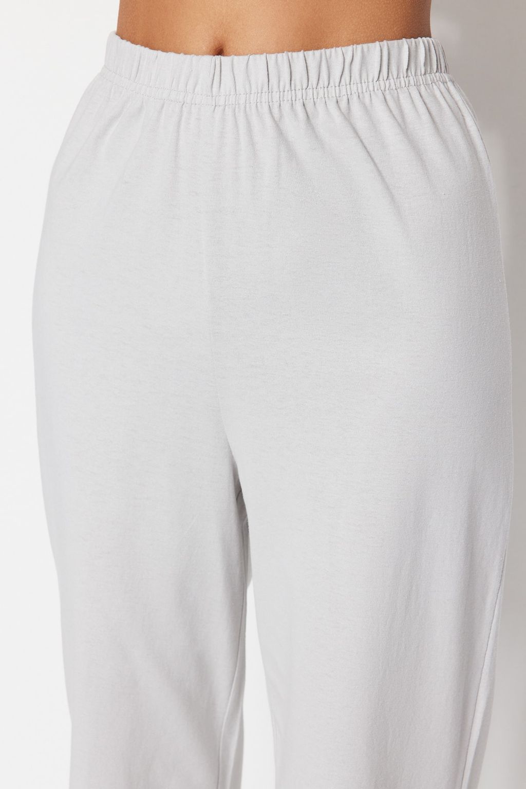 Trendyolmilla Lila %100 Pamuklu Eglenceli Bask?l? T-shirt-Pantolon Orme Pijama Tak?m? THMSS23PT00134 фото 13