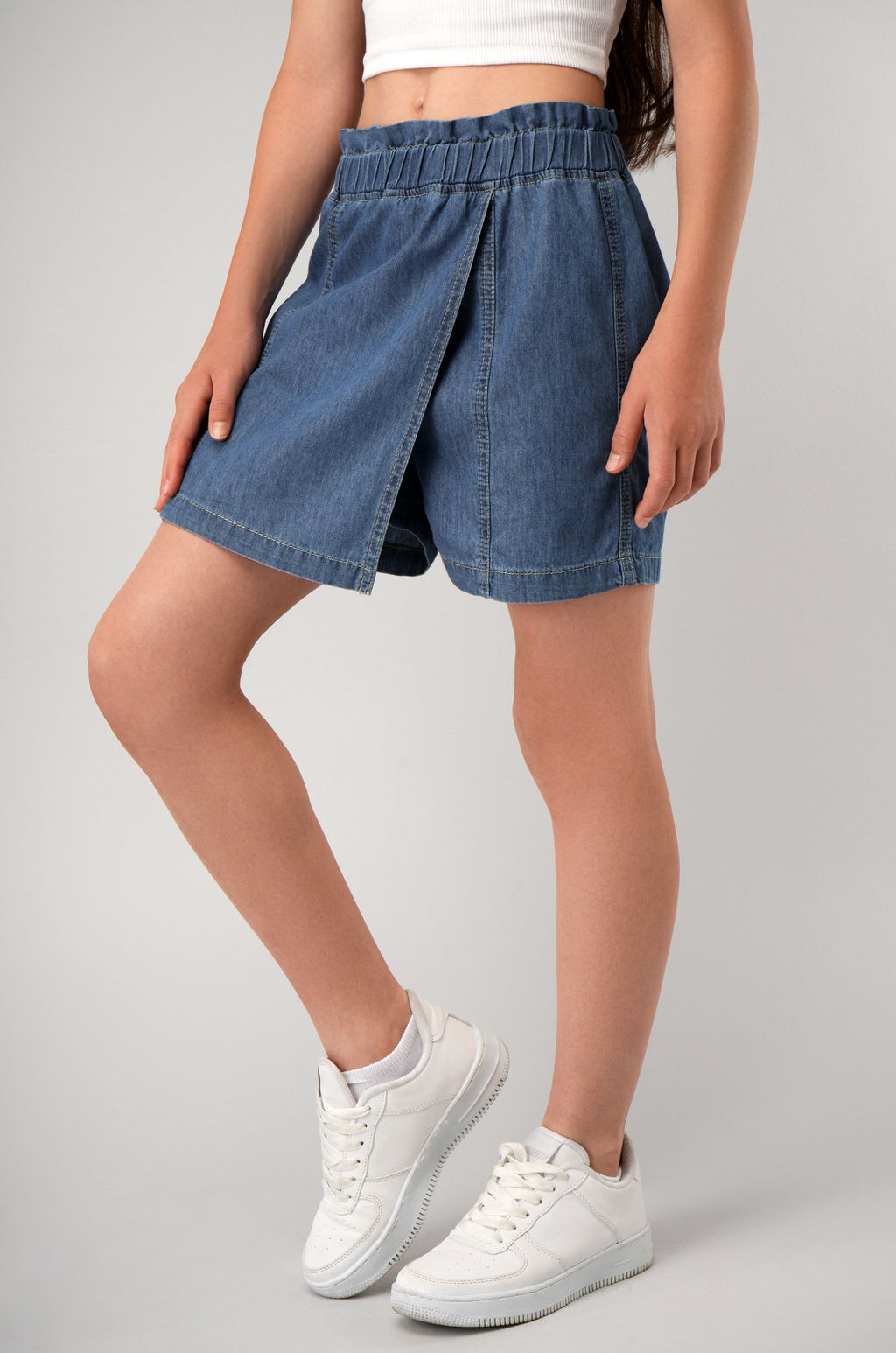 Джинсовая юбка-шорты для девочки Happyfox - Happy fox фото 2