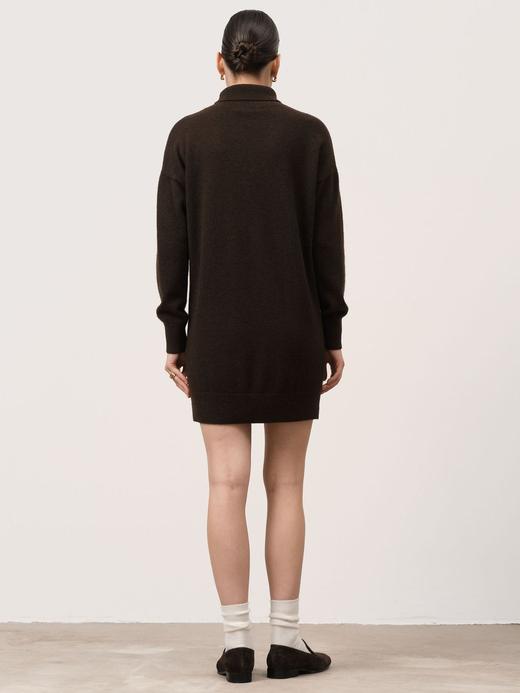 Туника из пуха яка 10047 темно-коричневое