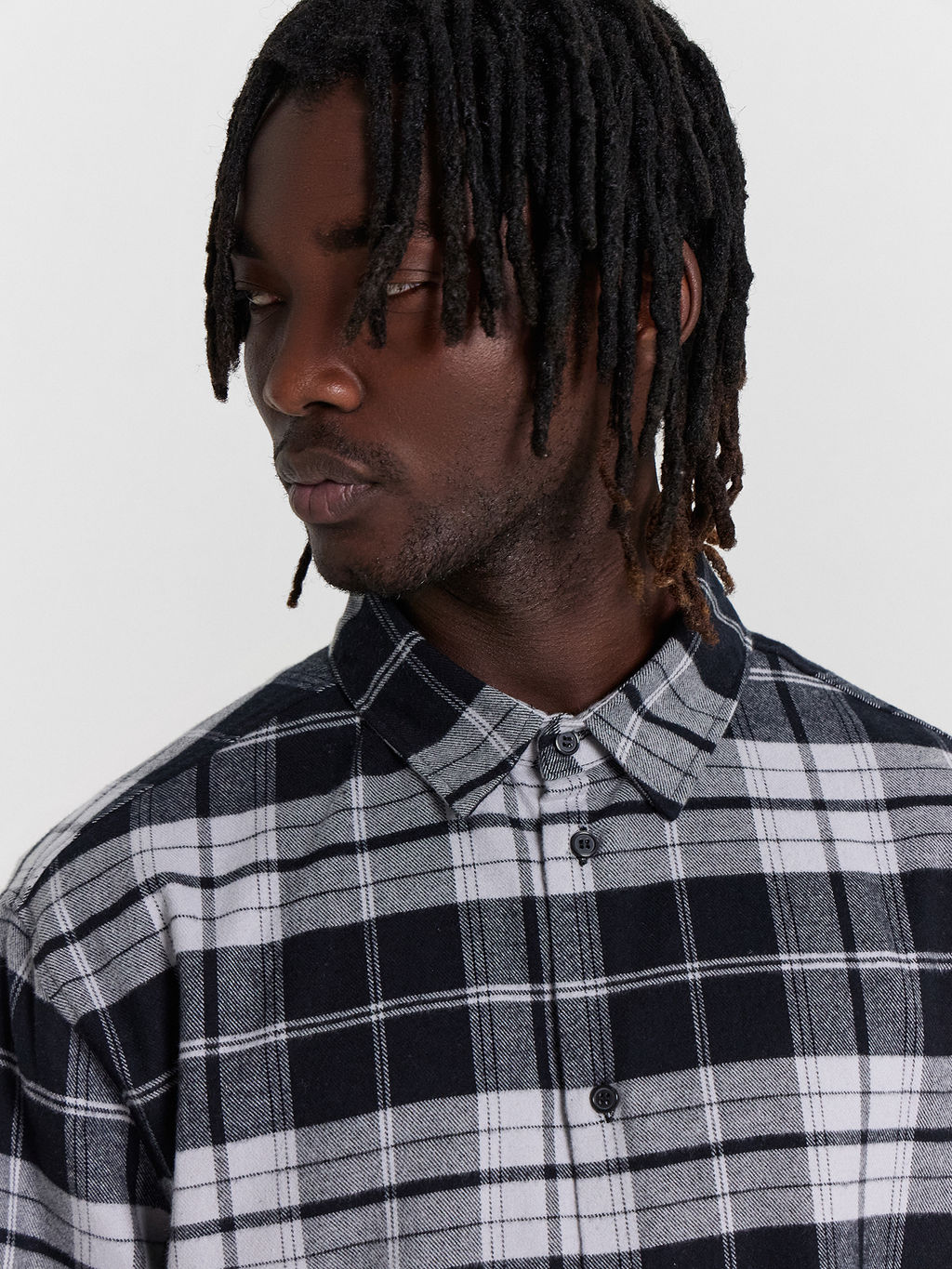 Рубашка мужская черная в клетку - Mark formelle фото 4